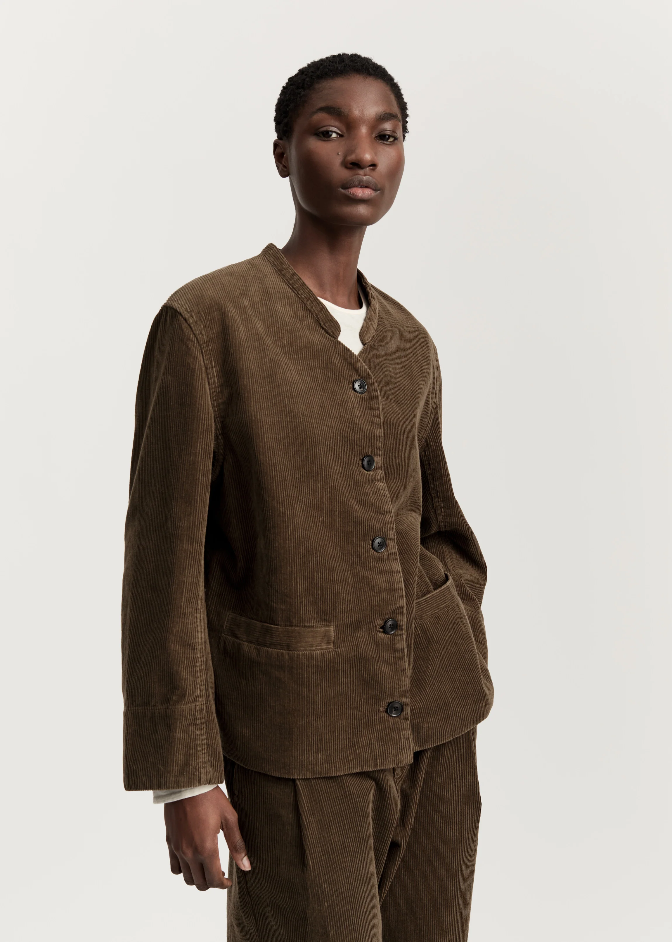 Angela jacket corduroy | Bark - Image 4