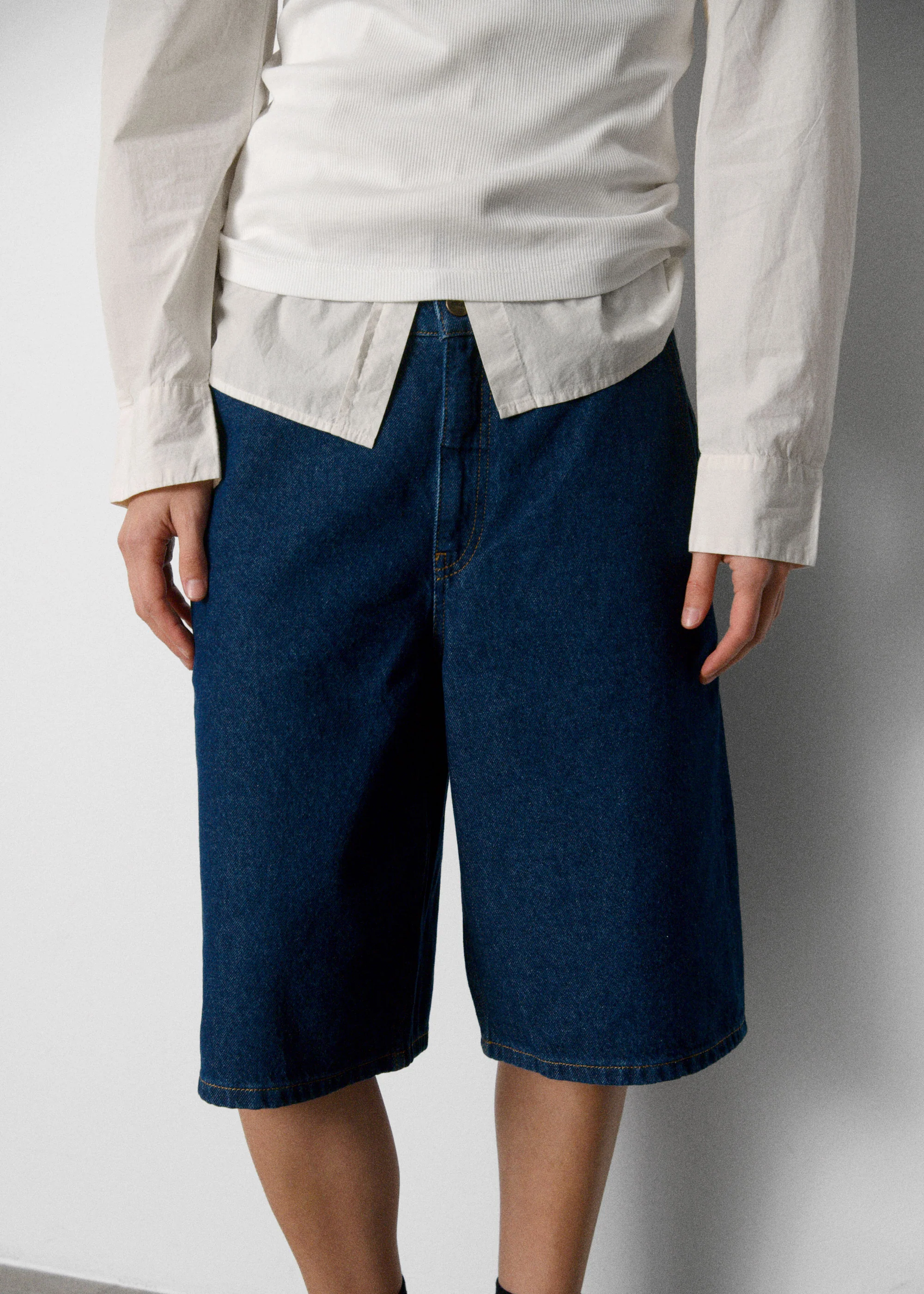 Carlo denim shorts | Mid Blue - Image 6