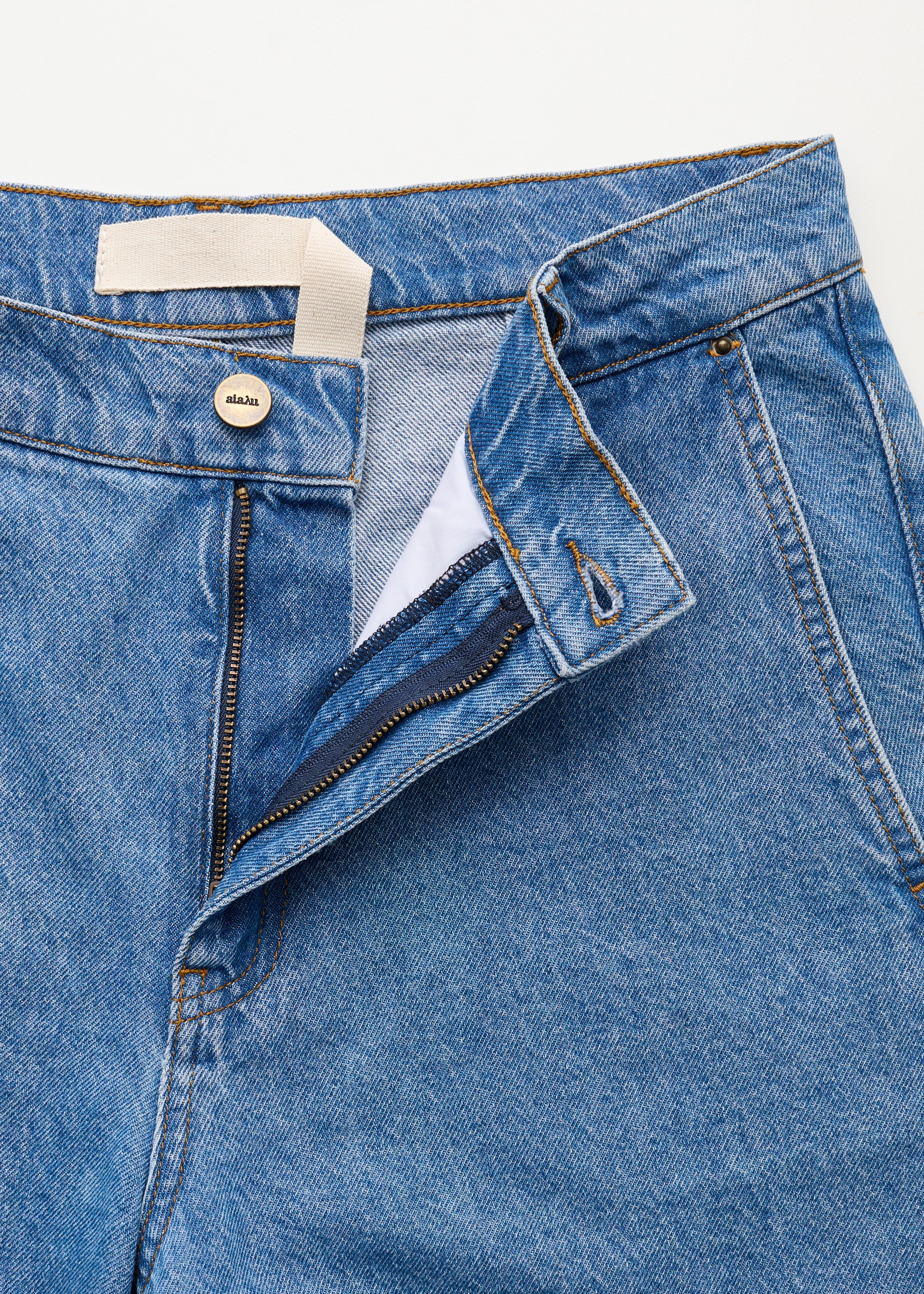 Carlo midwaist wide jeans | Clear Blue - Image 5