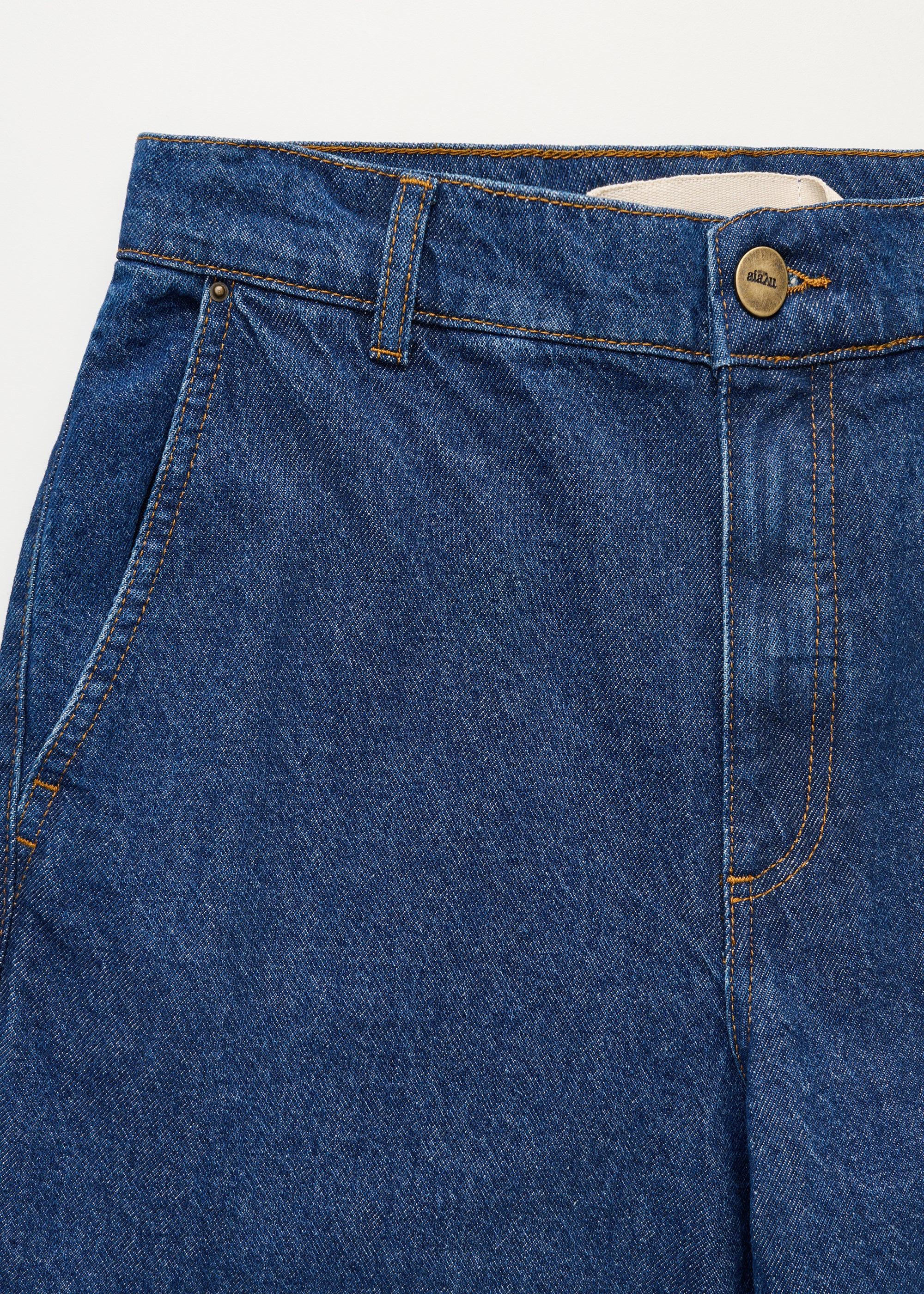 Carlo midwaist wide jeans | Mid Blue - Image 10