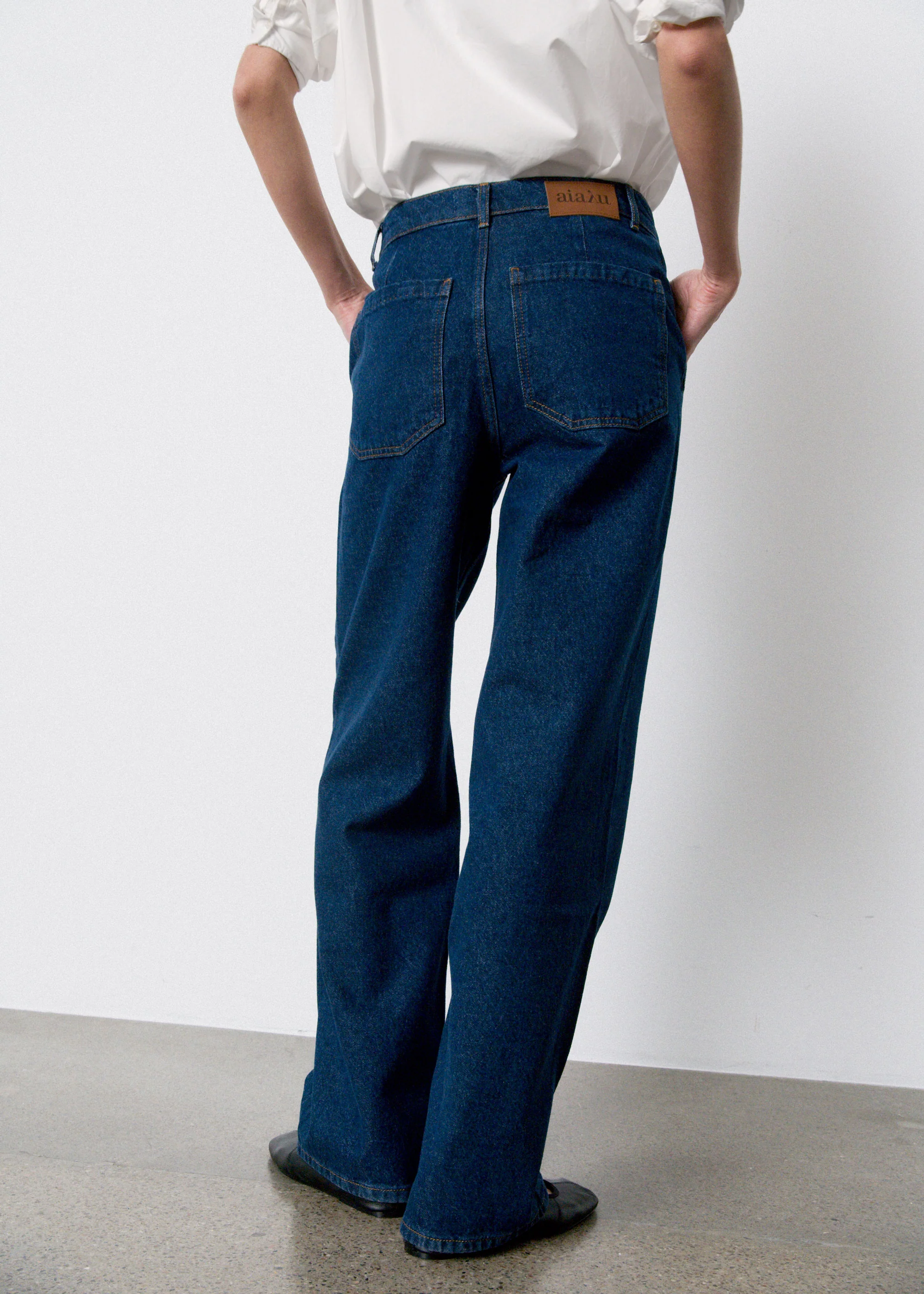 Carlo midwaist wide jeans | Mid Blue - Image 5