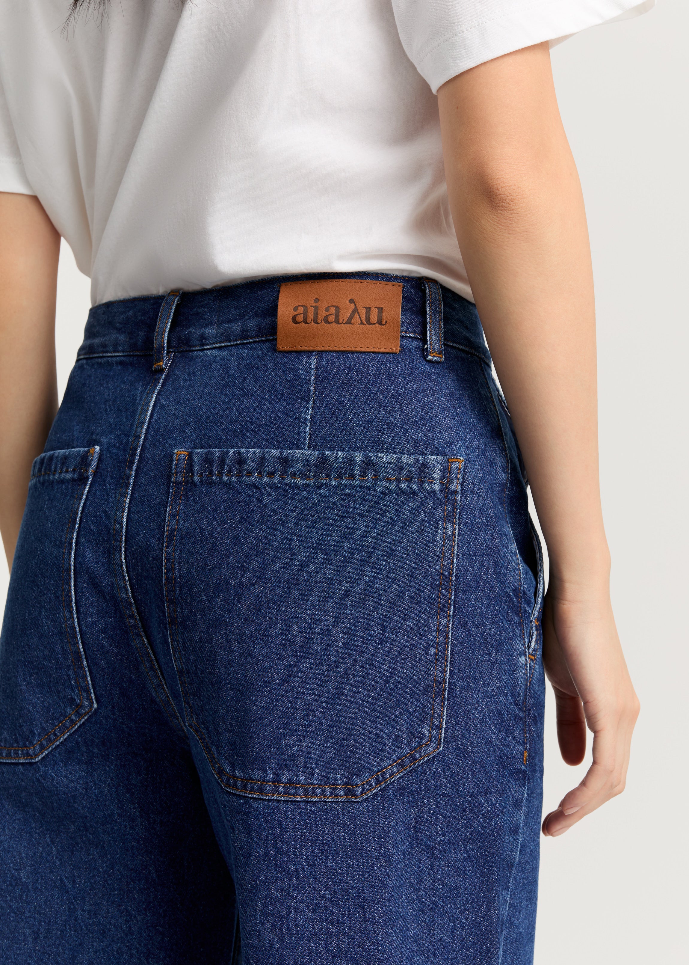Carlo midwaist wide jeans | Mid Blue - Image 8
