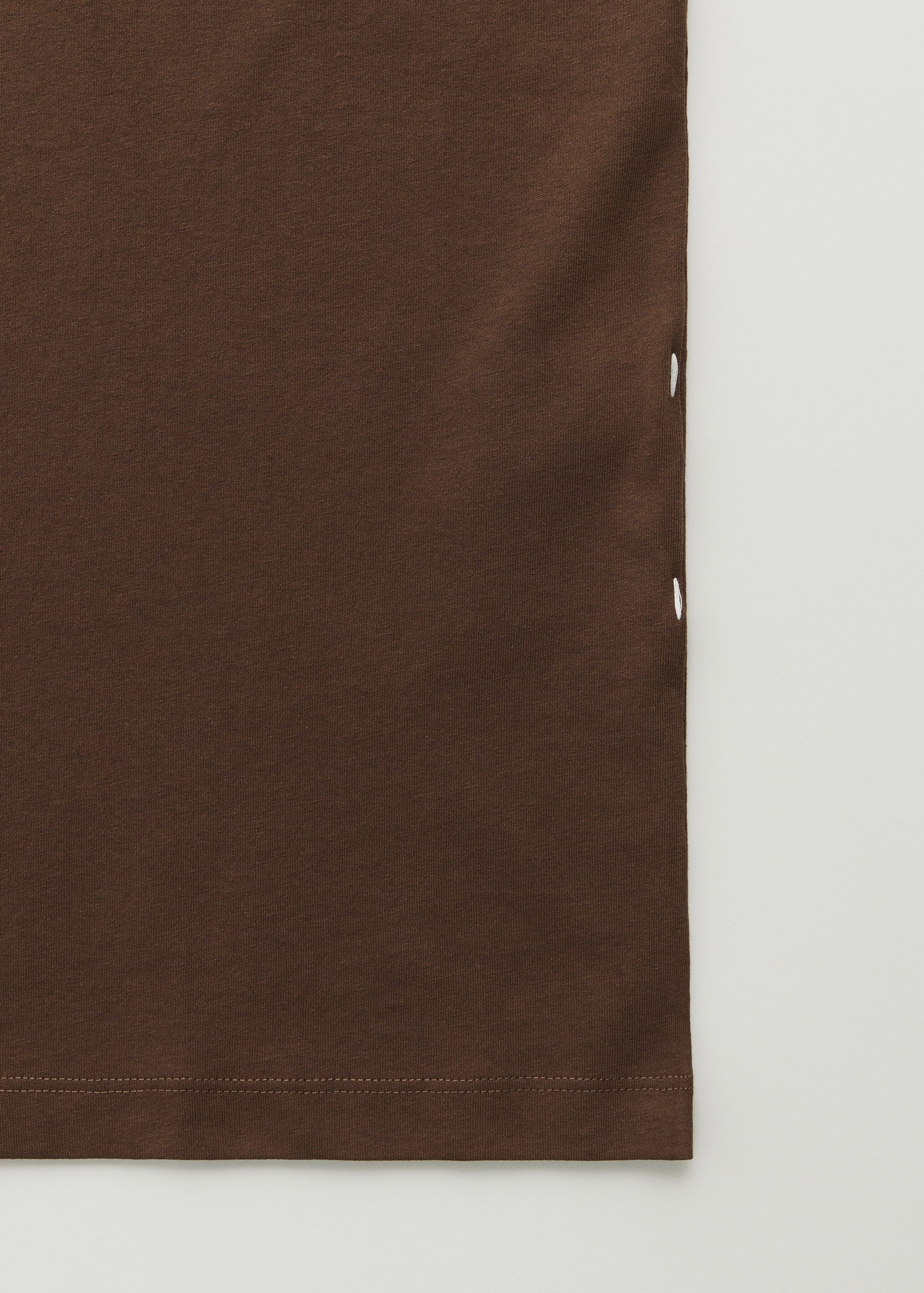 Classic circular tee | Coffee - Image 4
