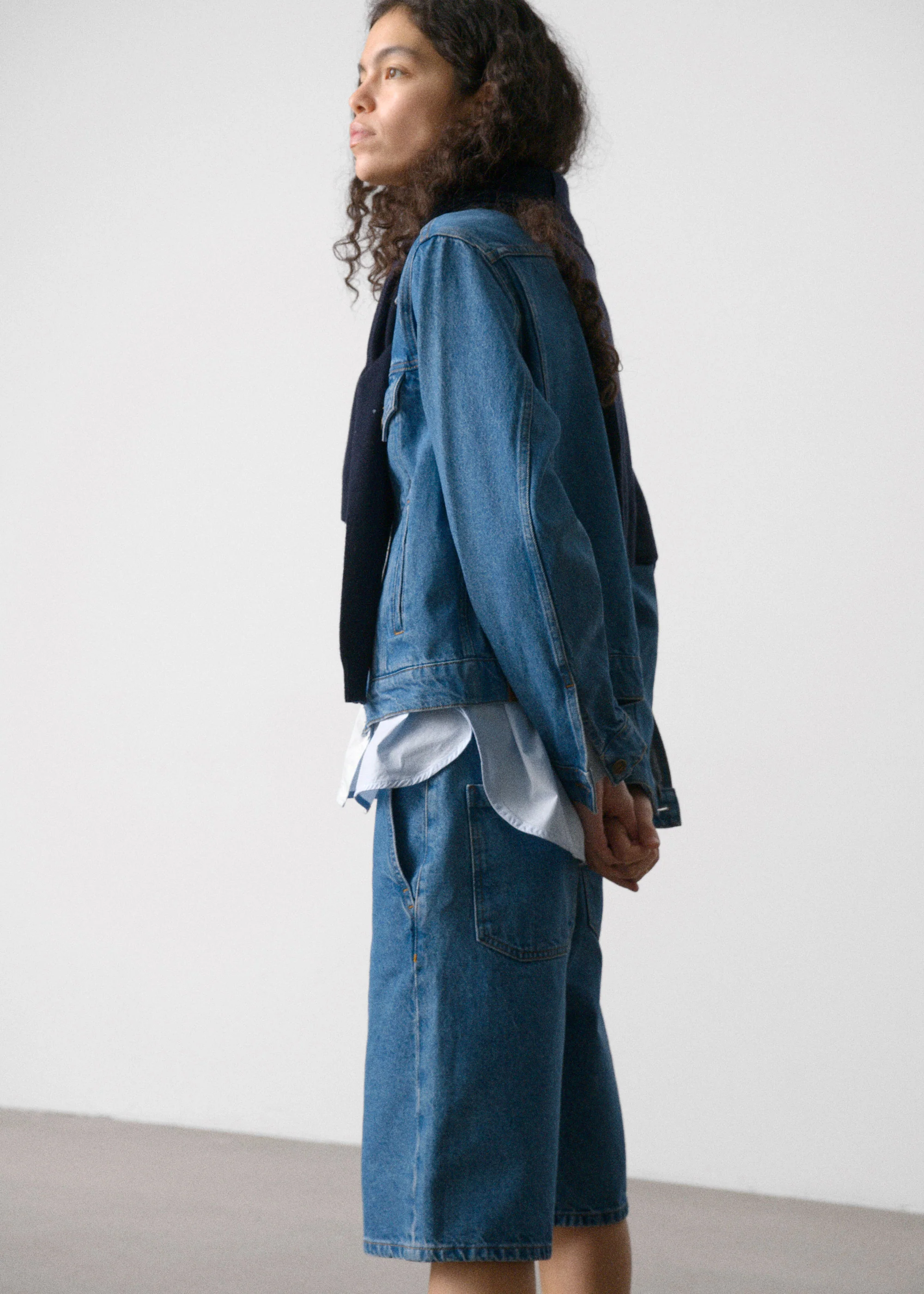 Cleo denim jacket | Clear Blue - Image 5