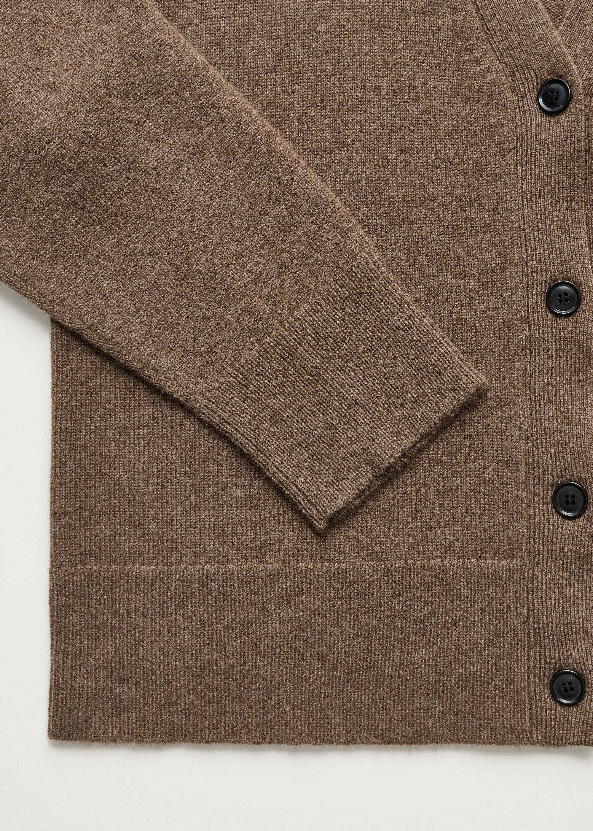Flora cardigan – pure cashmere | Pure Dark Brown - Image 3