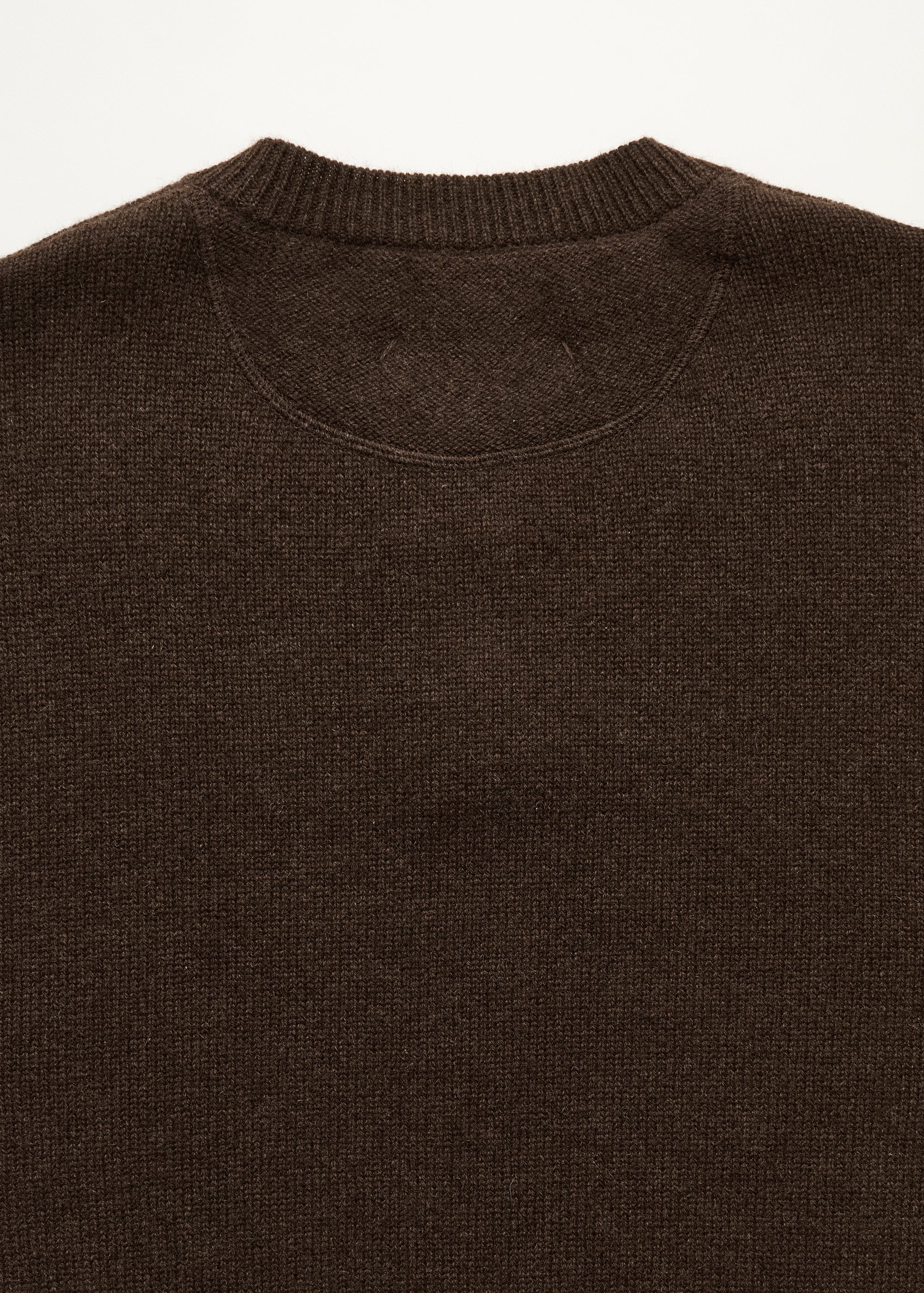 Franco sweater – pure yak | Pure Dark Brown - Image 4
