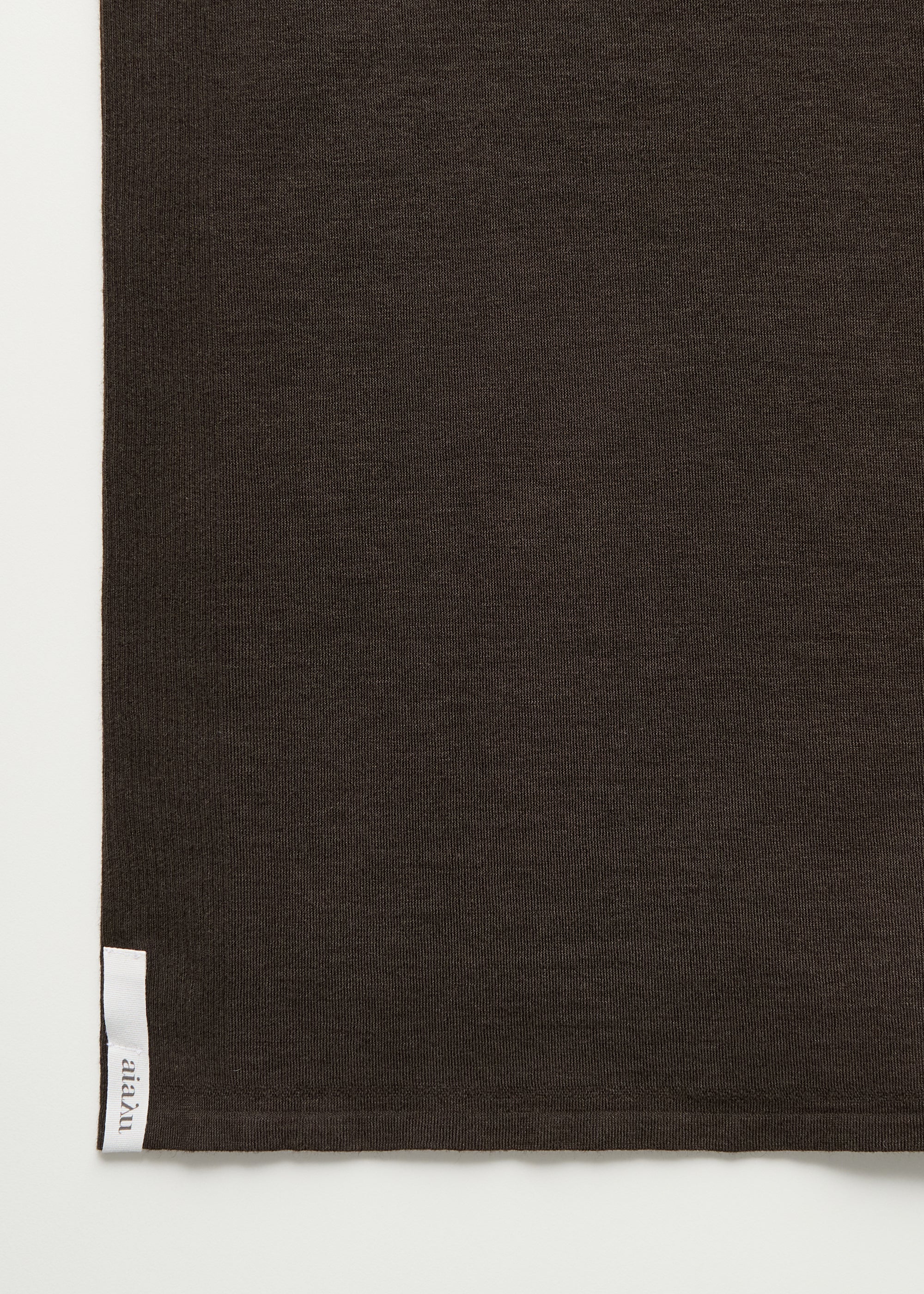 Gentle tank – cotton cashmere blend | Dark Brown - Image 4