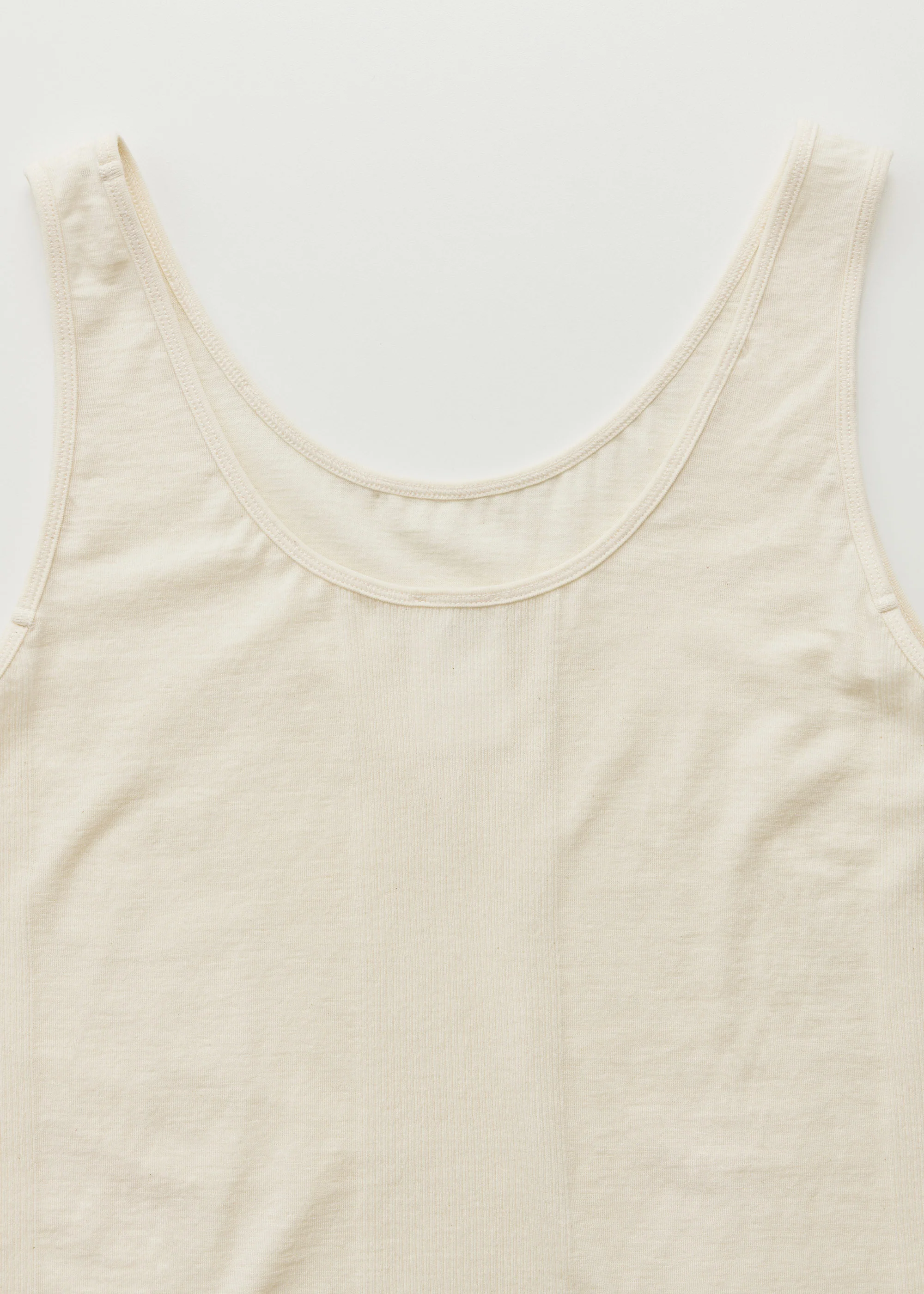 Gentle tank – cotton cashmere blend | Pure Ecru - Image 3
