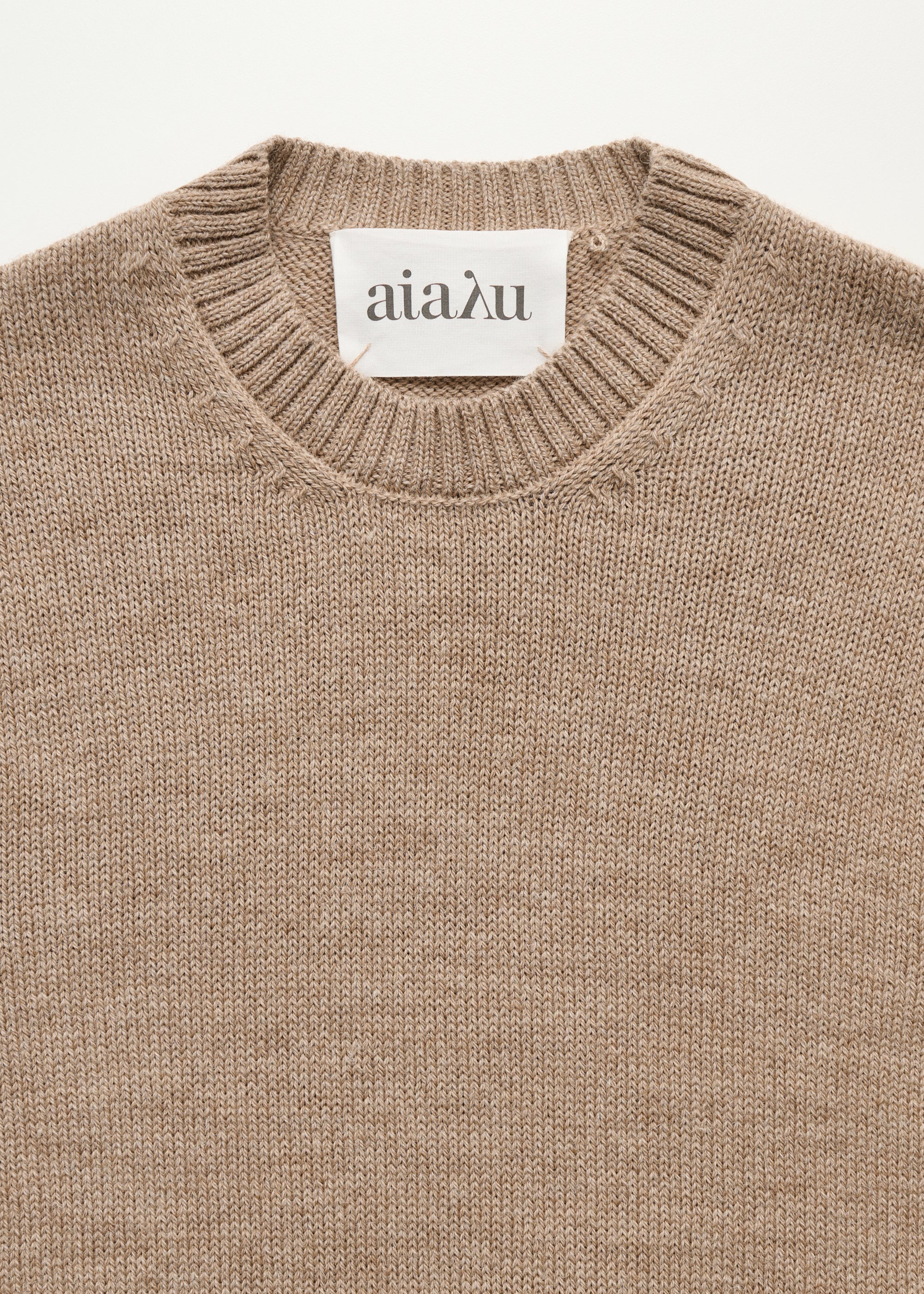 Highland saga sweater – highland wool | Pure Almond - Image 3