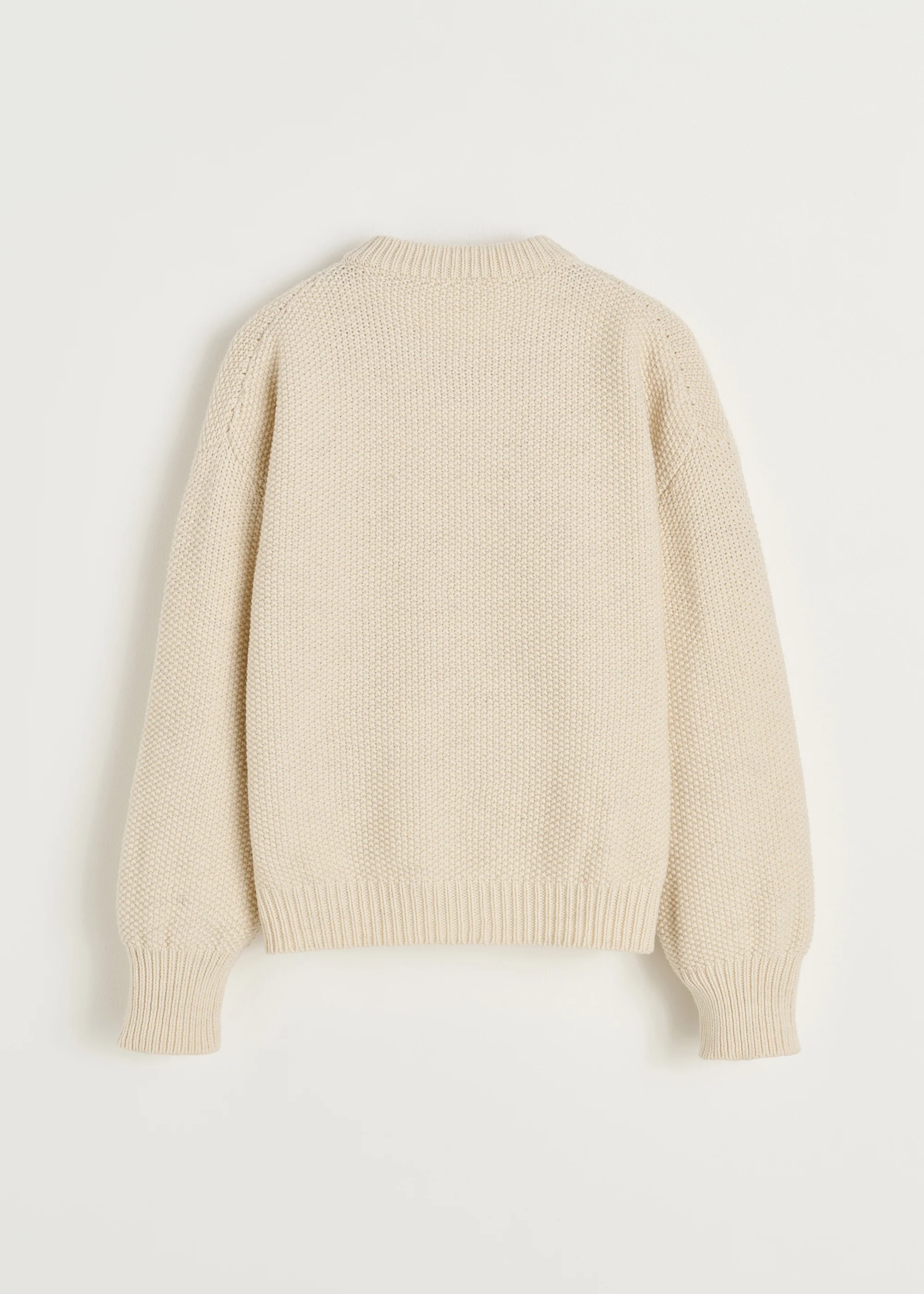 Irena cardigan – highland wool | Pure Ecru - Image 3