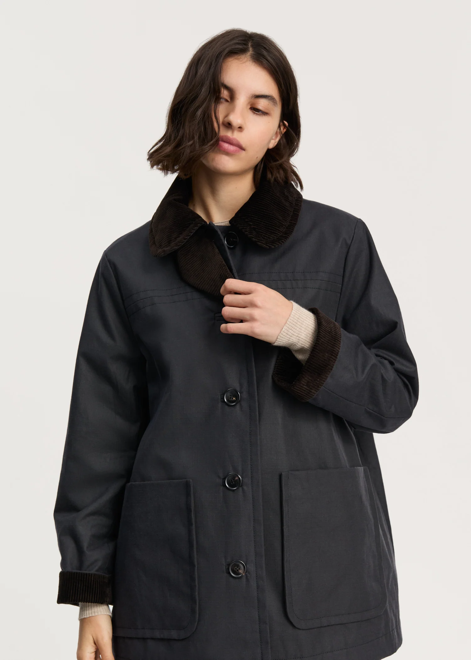 Jamie jacket – ripstop oilskin | Antracite - Image 4