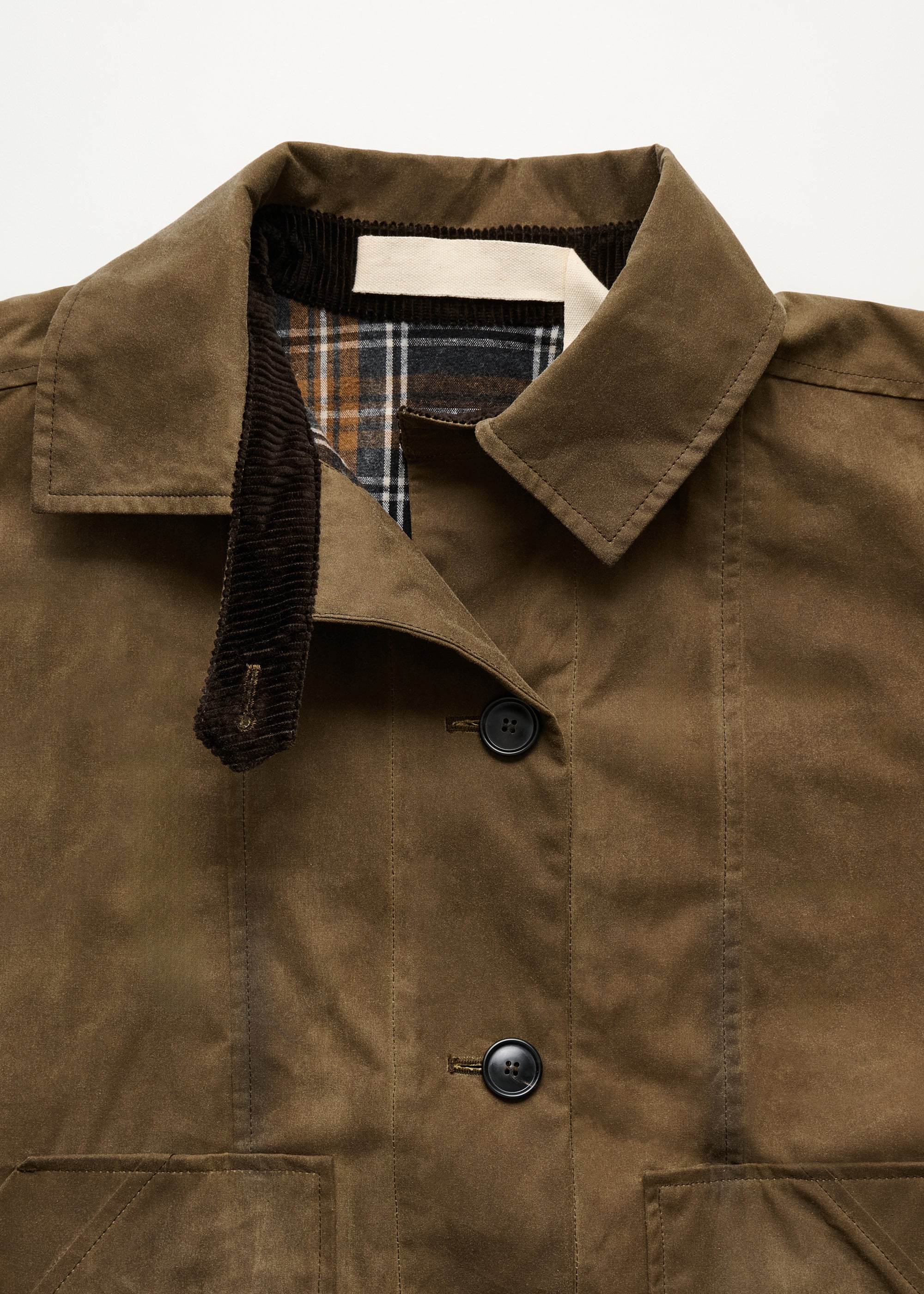 Jay coat – oilskin | Bark - Image 7