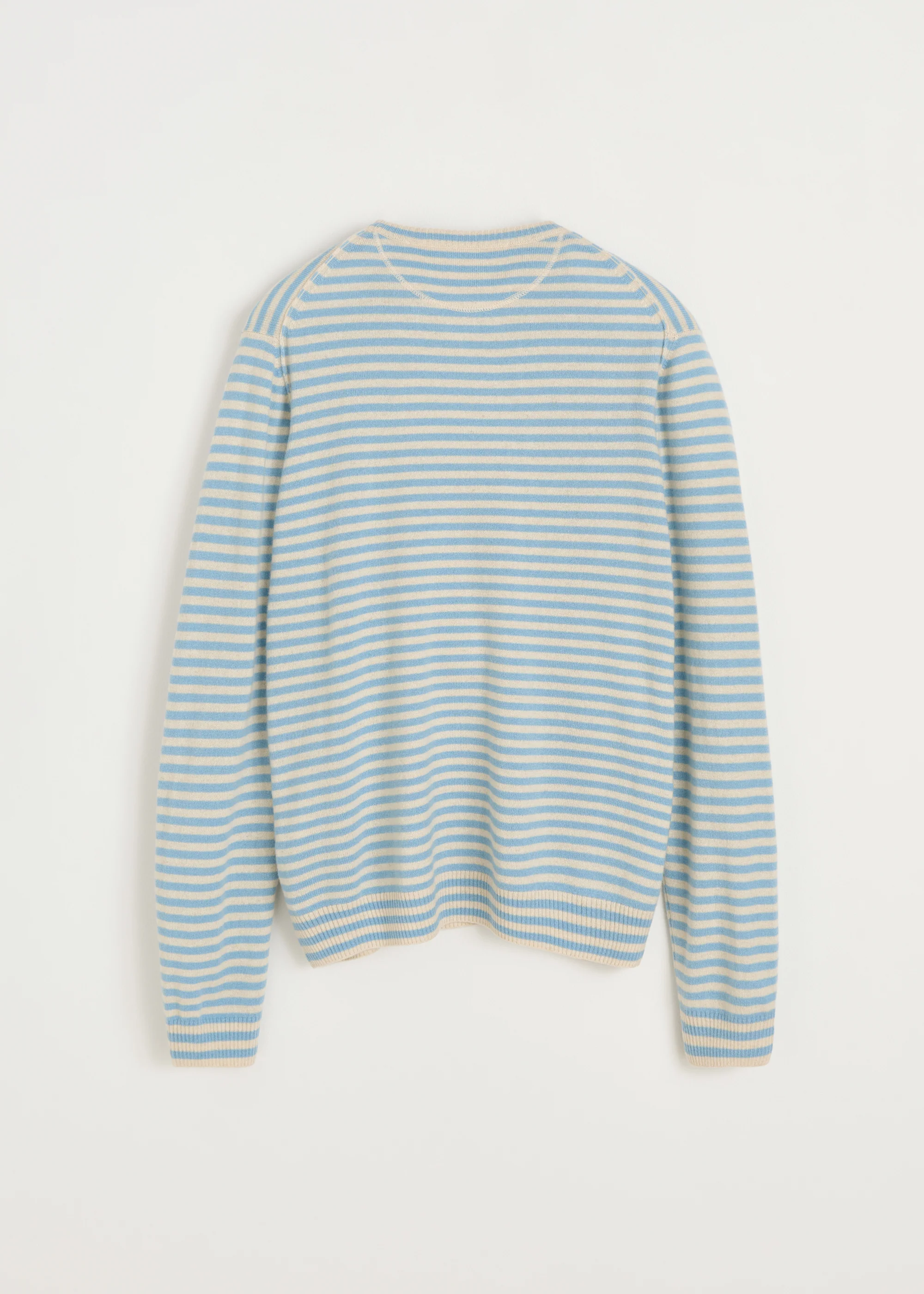 Leonardo sweater – pure cashmere | Mix Opal Blue - Image 3