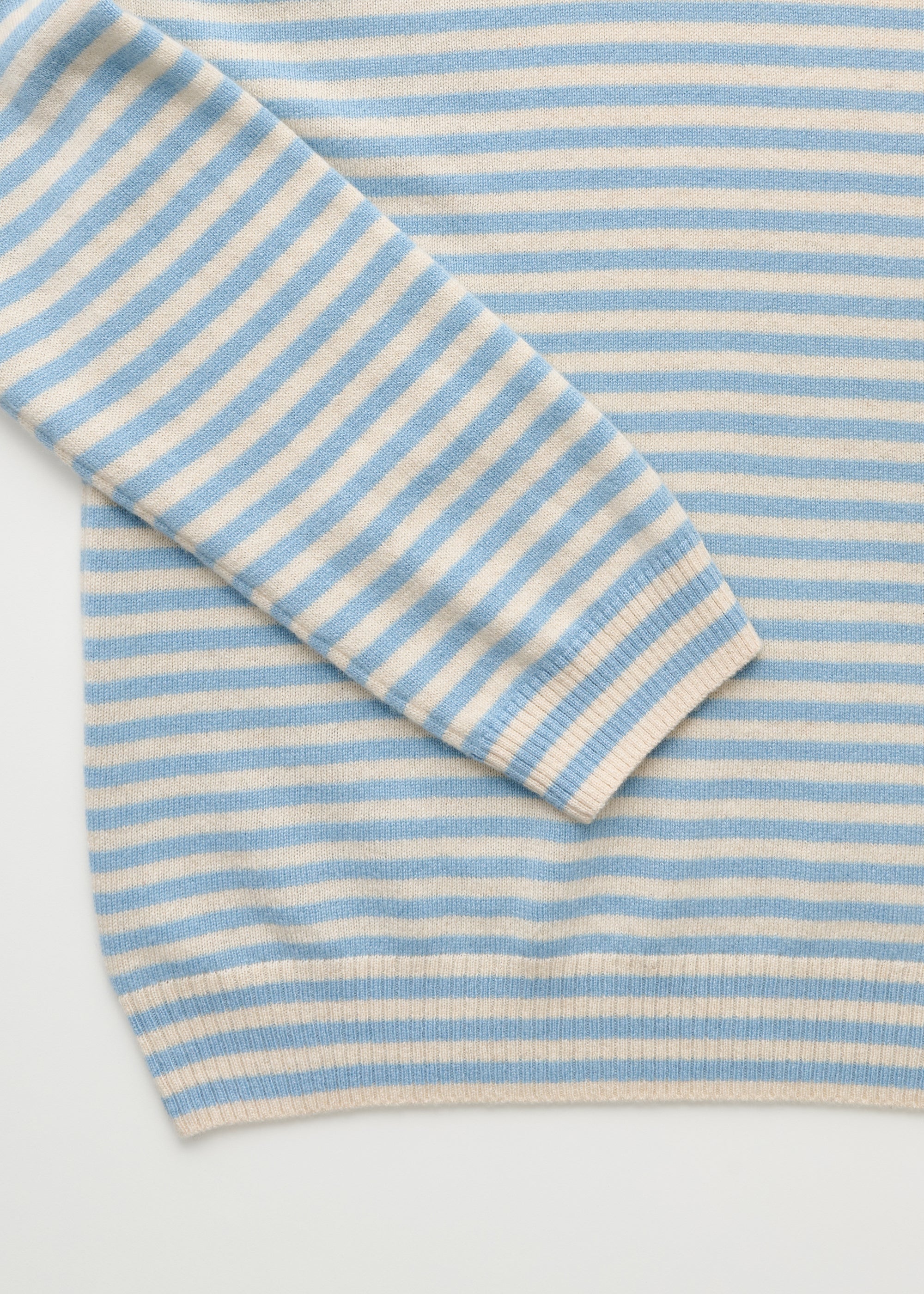 Leonardo sweater – pure cashmere | Mix Opal Blue - Image 5
