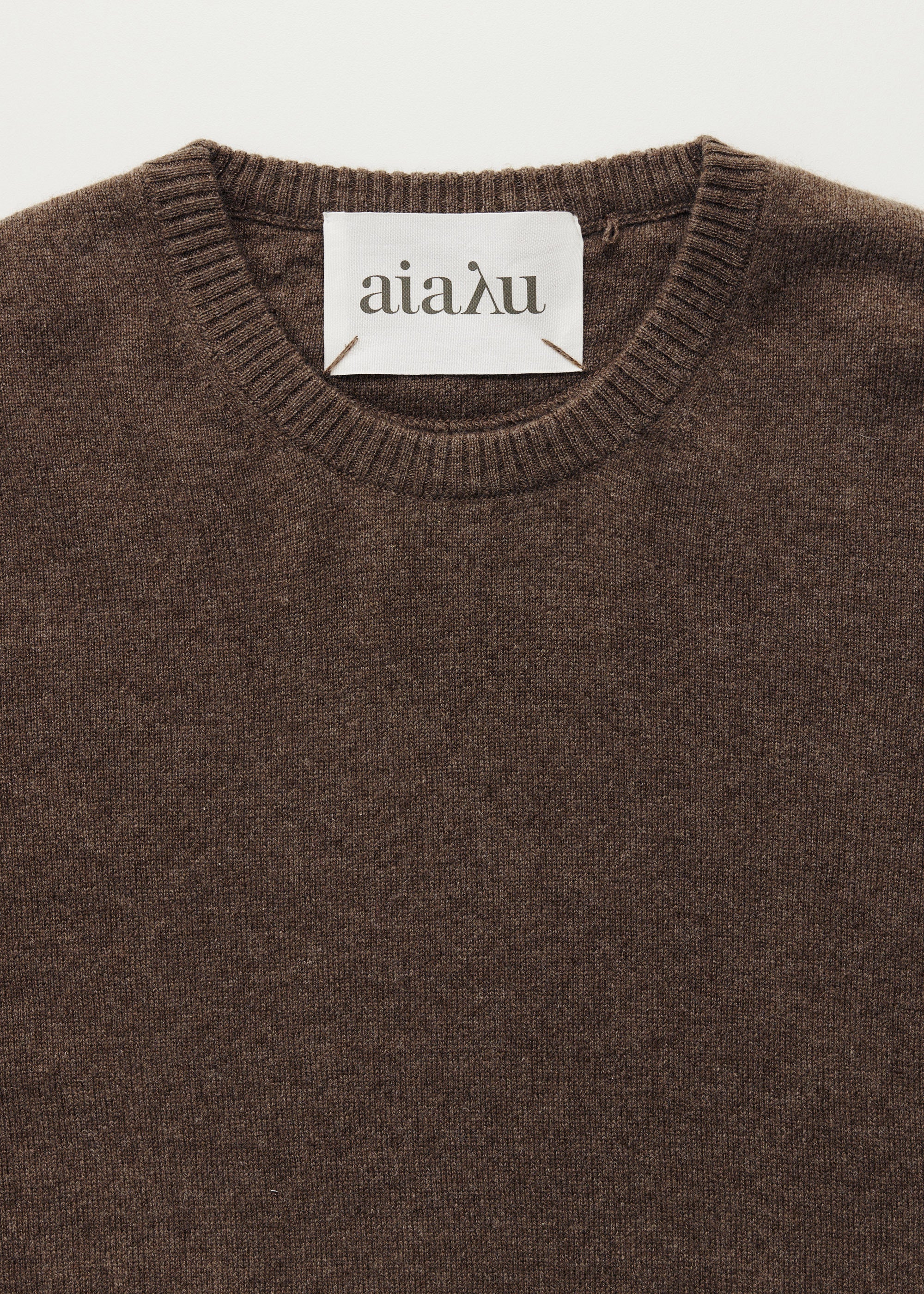 Leonardo sweater – pure cashmere | Pure Dark Brown - Image 3