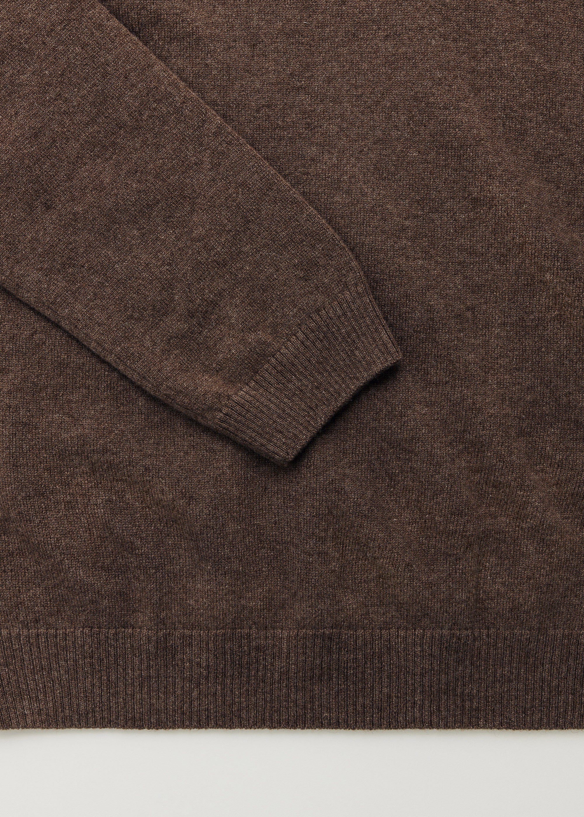 Leonardo sweater – pure cashmere | Pure Dark Brown - Image 4