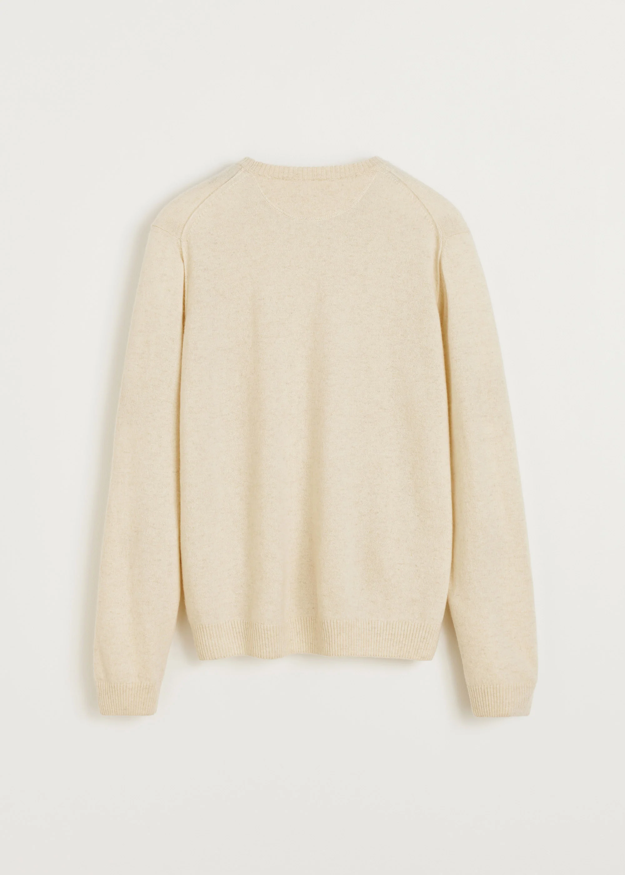 Leonardo sweater – pure cashmere | Pure Ecru - Image 3