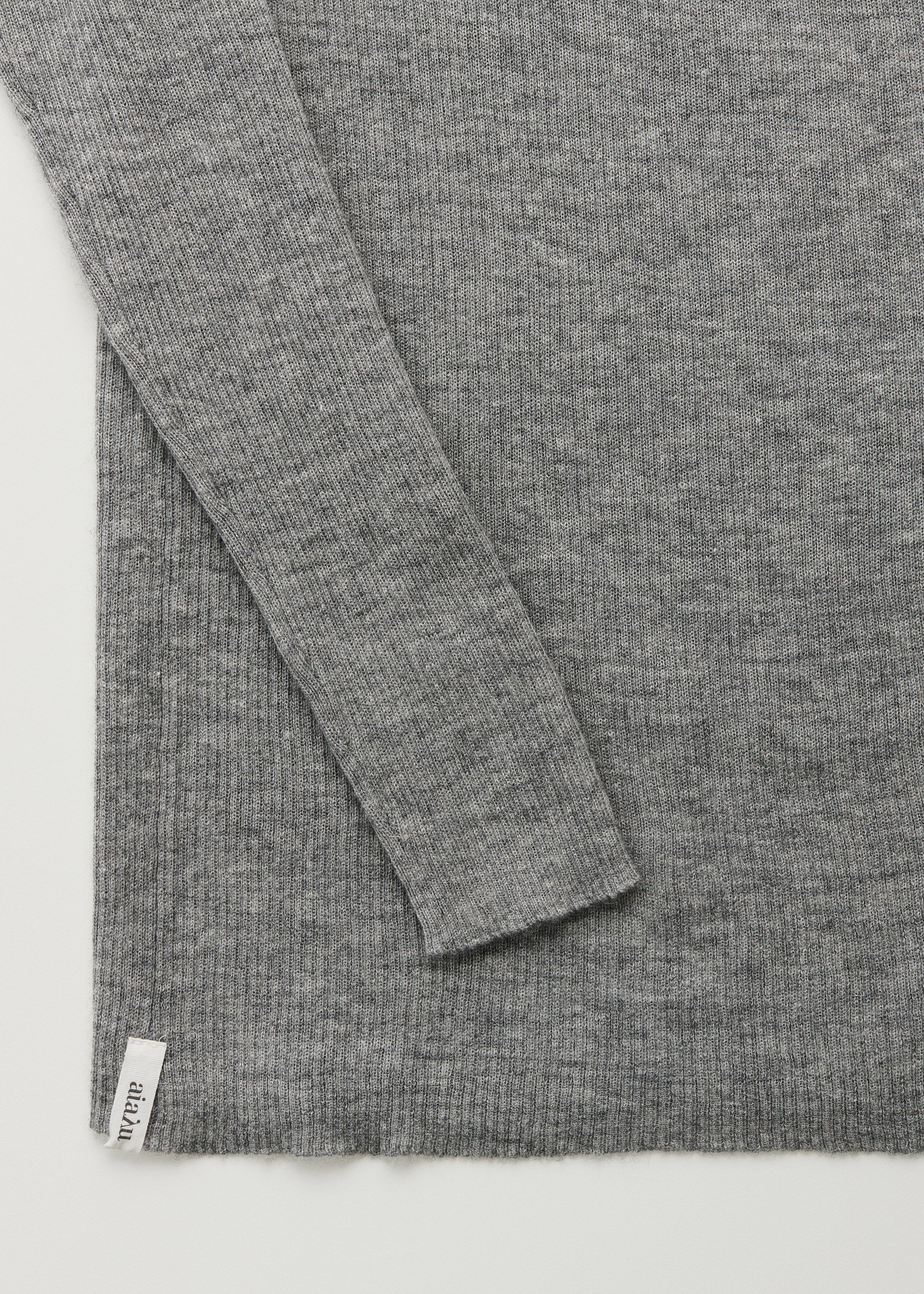Madigan blouse – cashmere | Grey Melange - Image 4