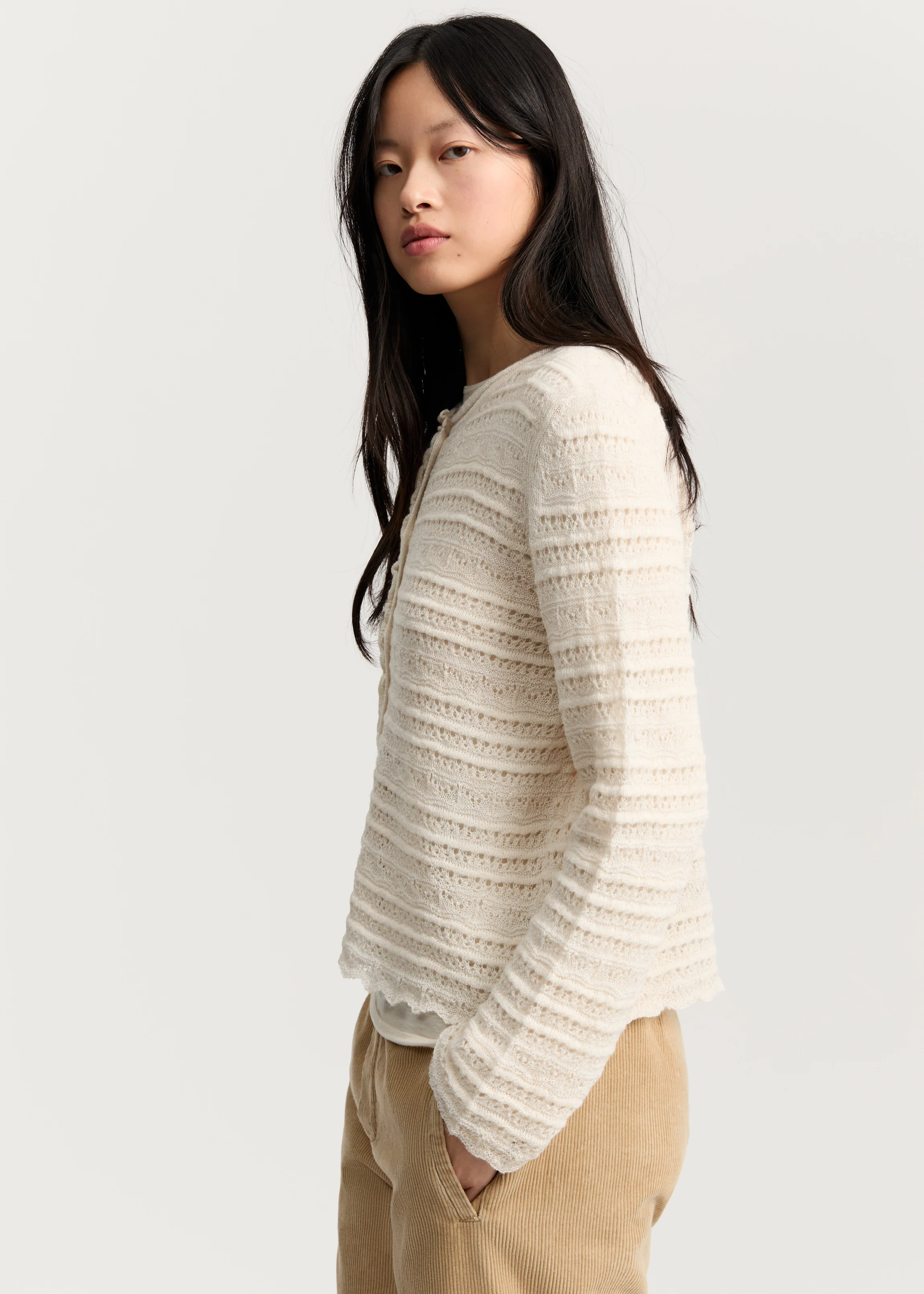 Mateo cardigan – pure llama | Albicant - Image 5