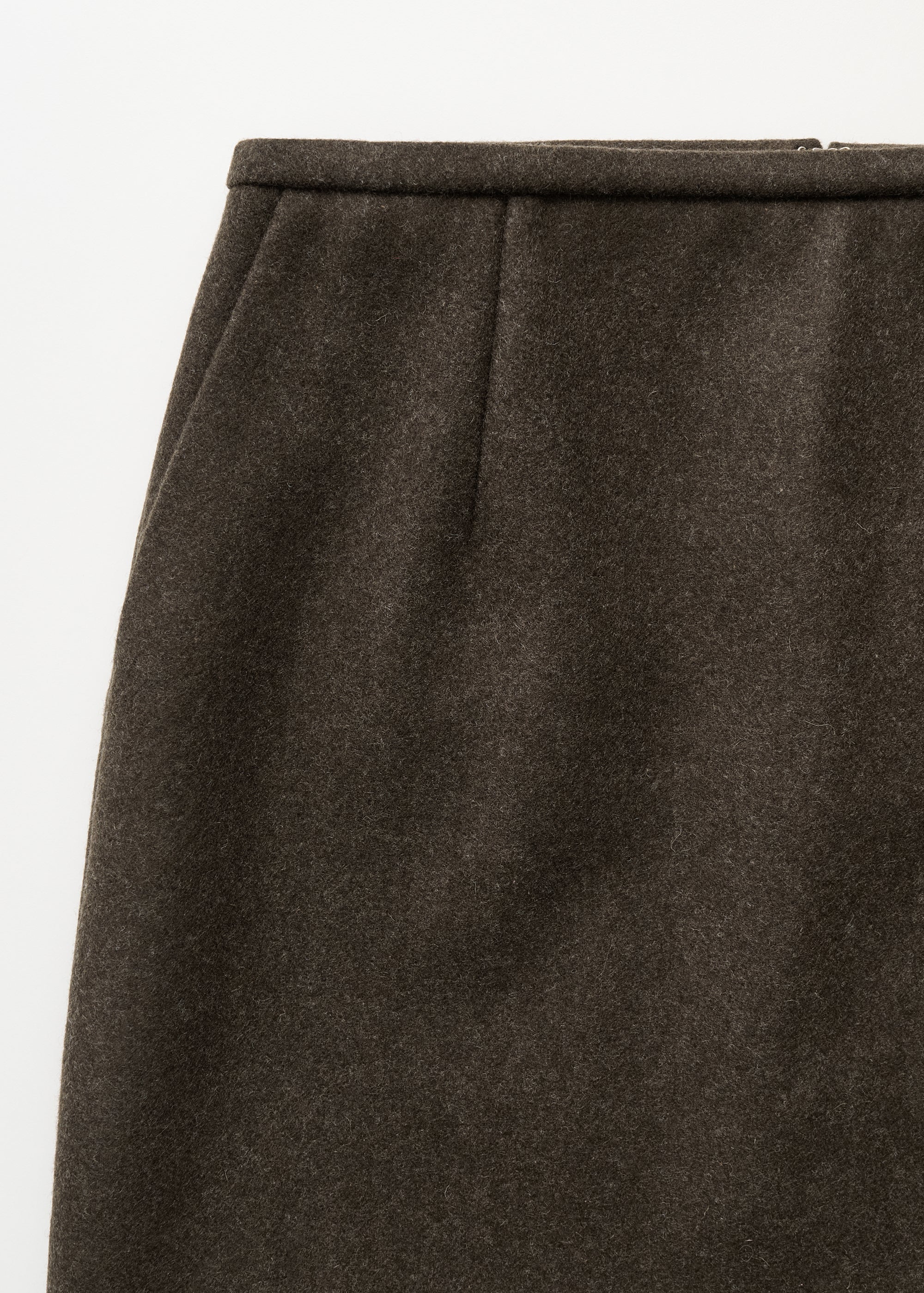 Mini skirt loden | Pure Dark Brown - Image 3