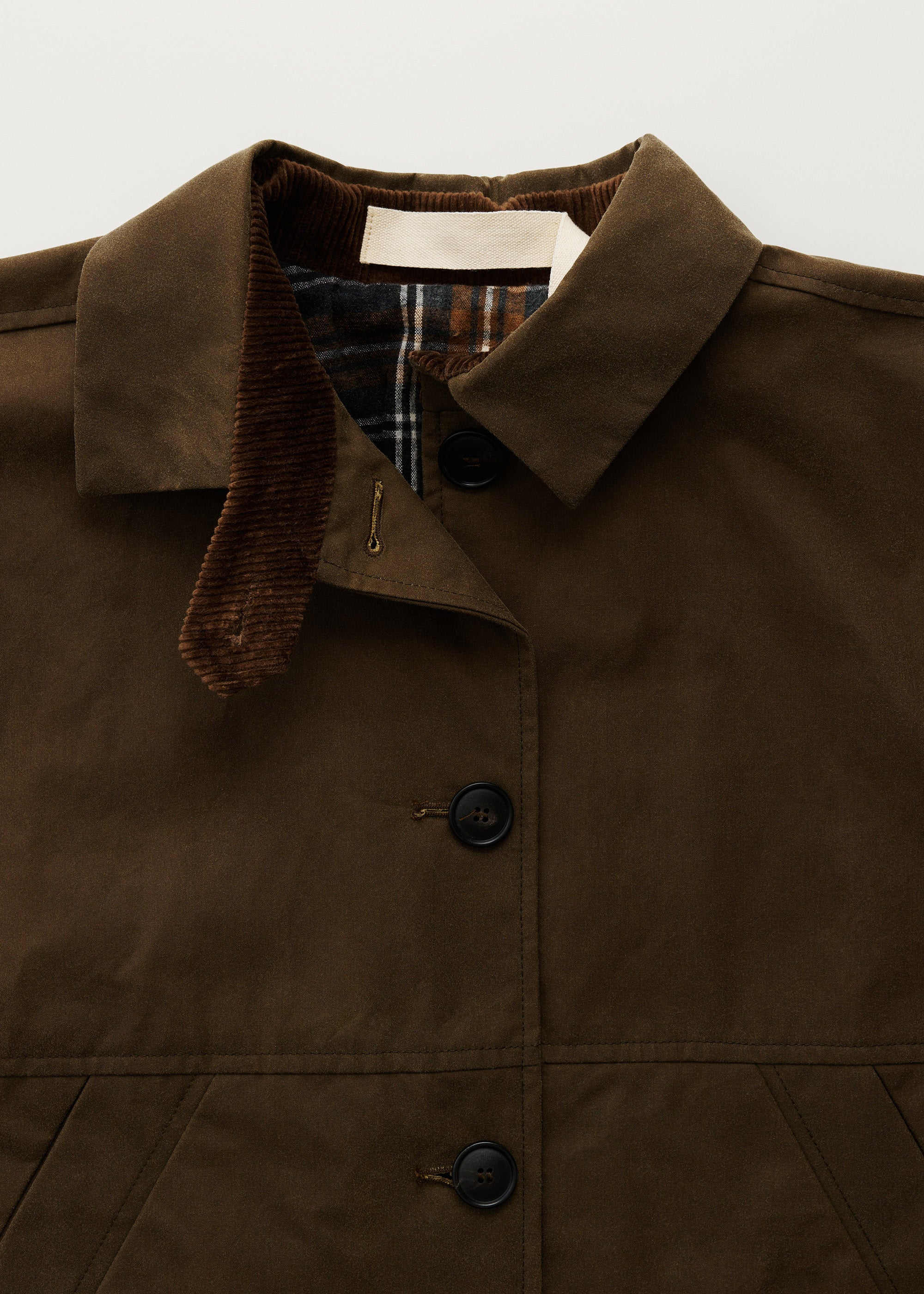Moa jacket – oilskin | Bark - Image 4