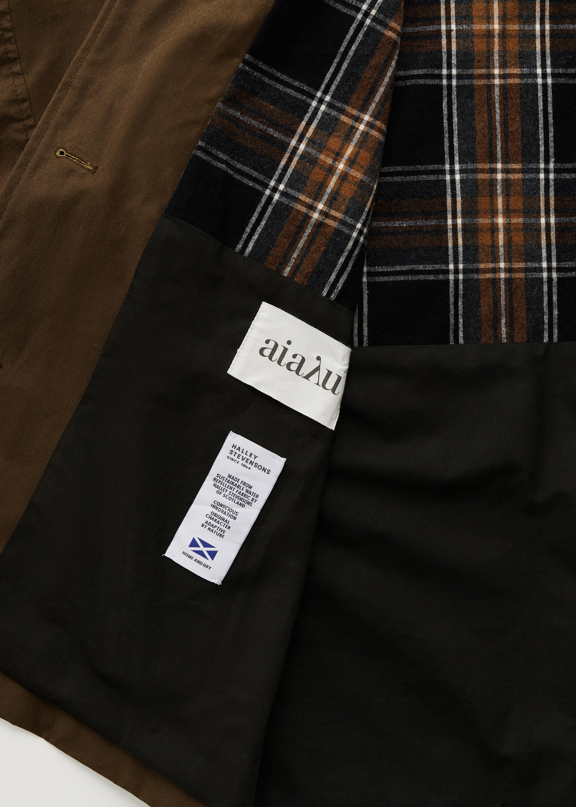 Moa jacket – oilskin | Bark - Image 5