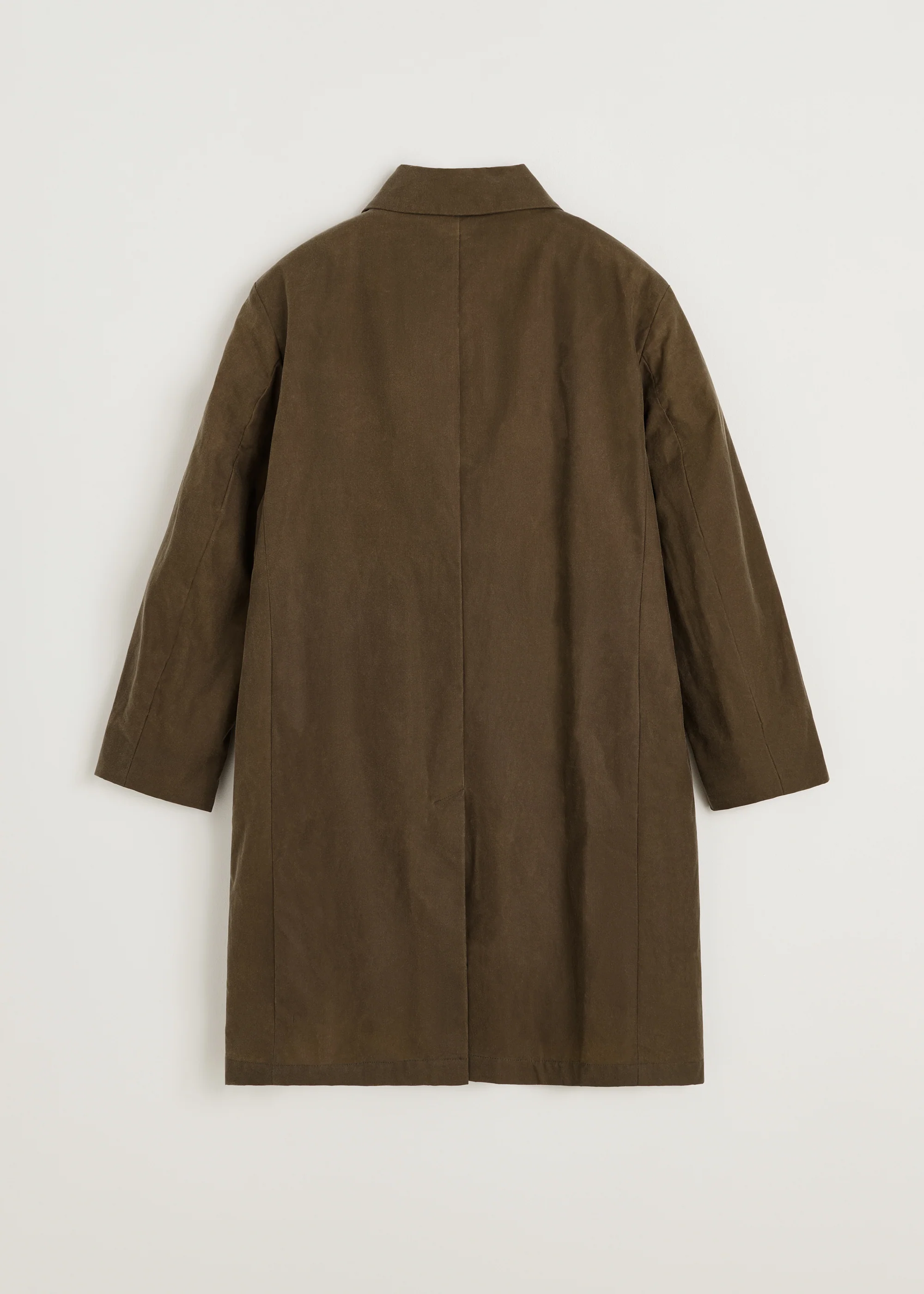 Noor coat – oilskin | Bark - Image 3