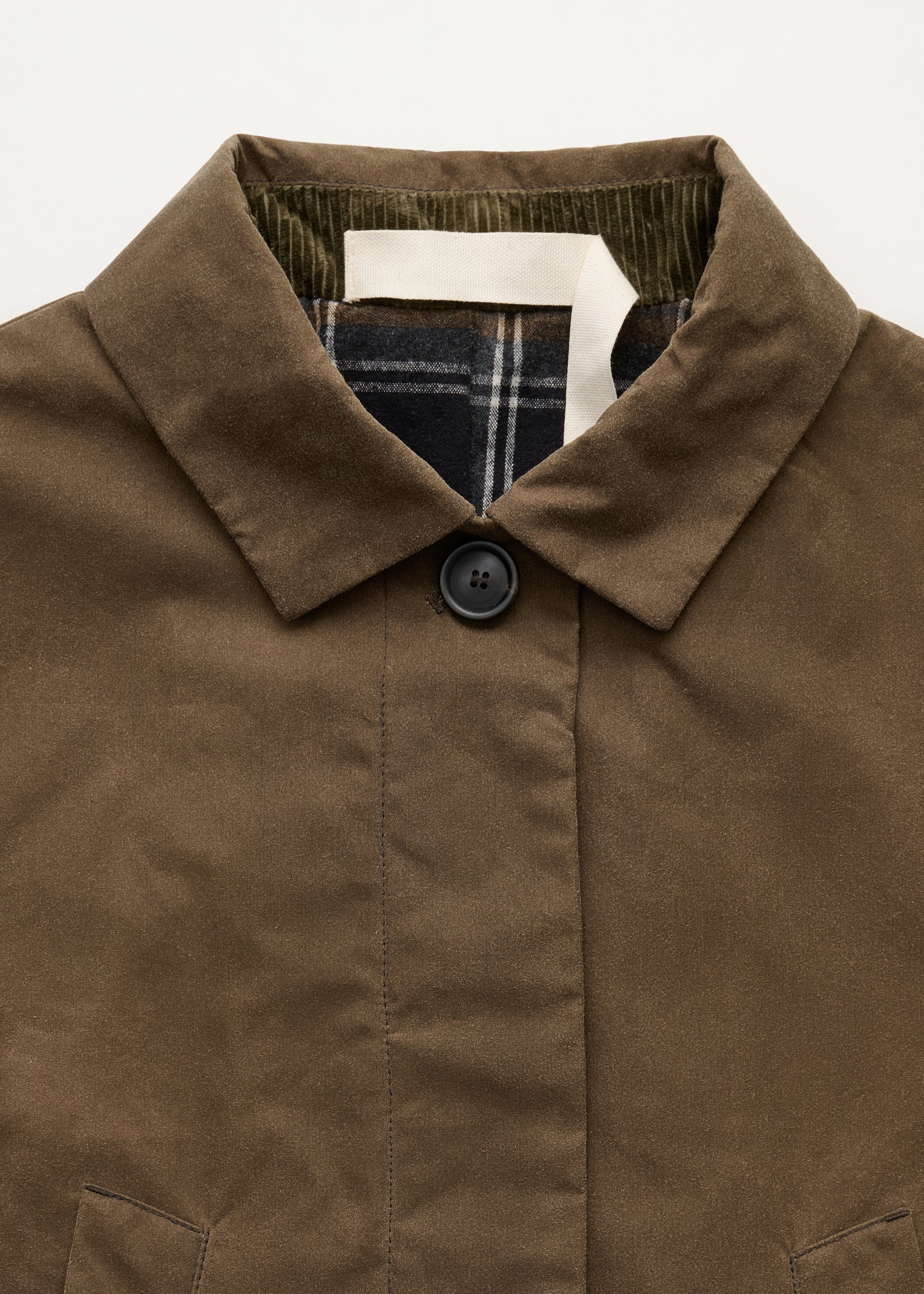 Noor coat – oilskin | Bark - Image 5