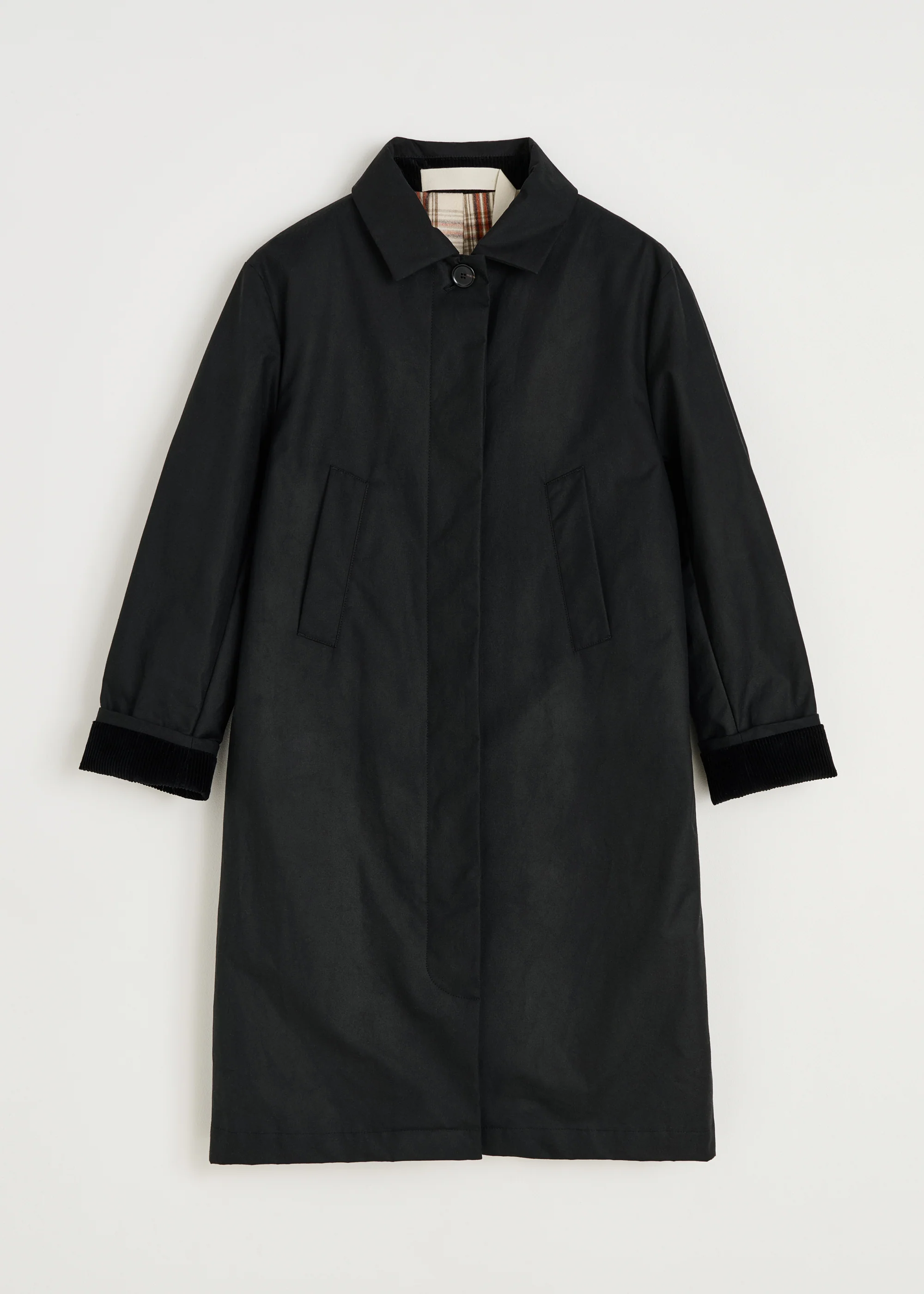 Noor coat – oilskin | Black - Image 3