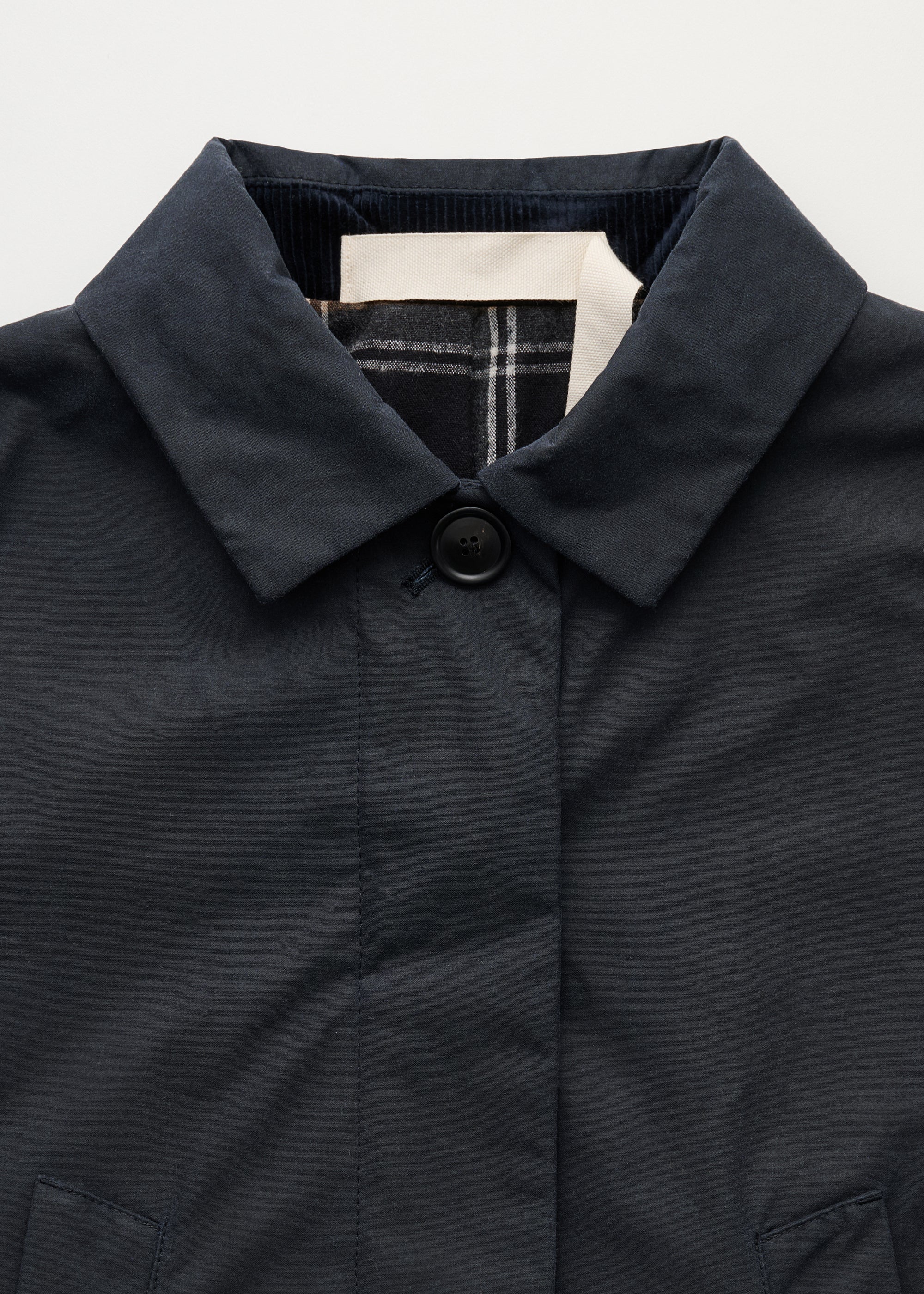 Noor coat – oilskin | Navy - Image 5