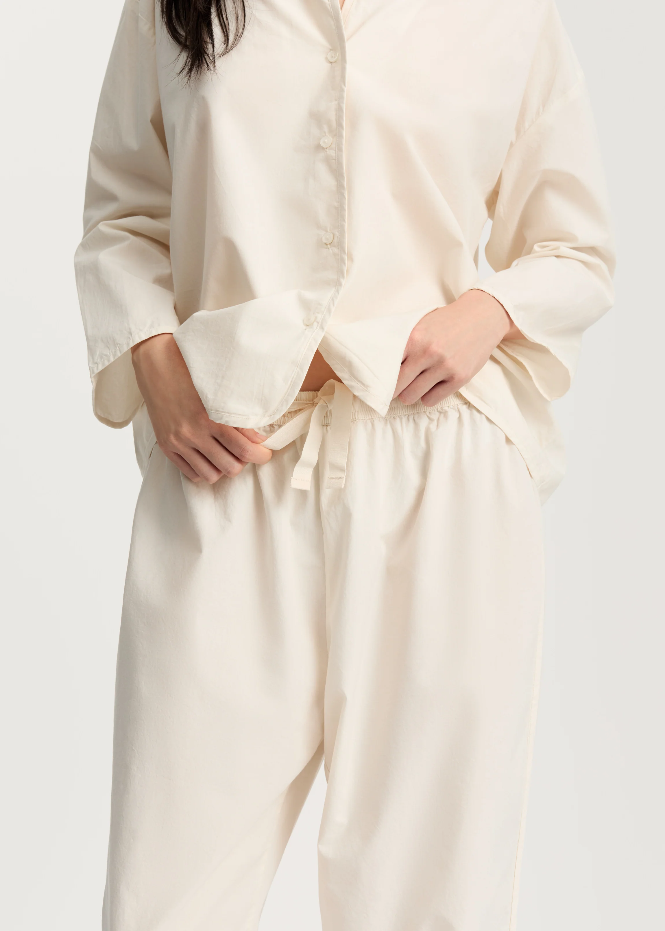 Pyjamas poplin | Pure Ecru - Image 3