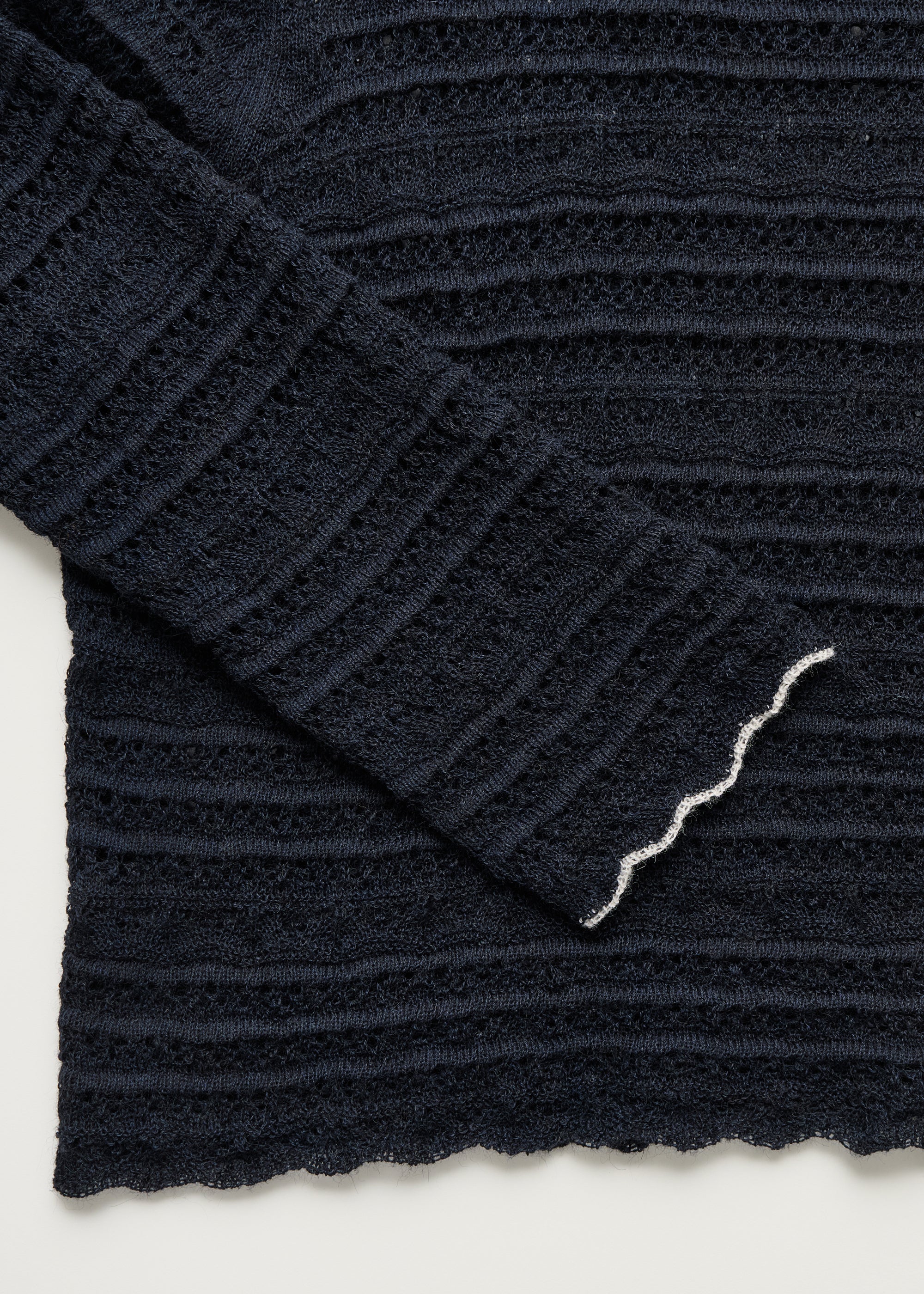 Ramon blouse – pure llama | Black Navy - Image 5