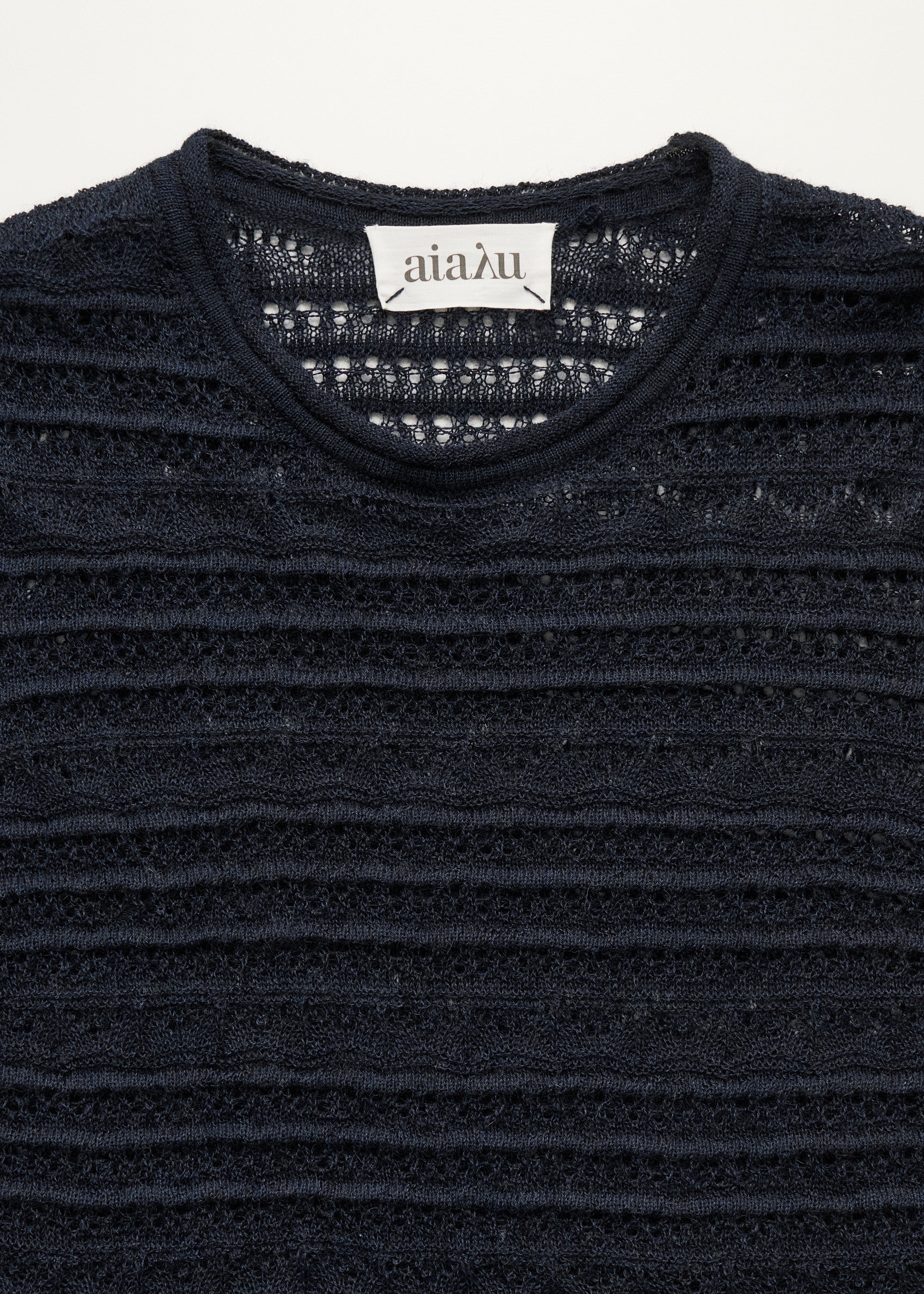 Ramon blouse – pure llama | Black Navy - Image 6