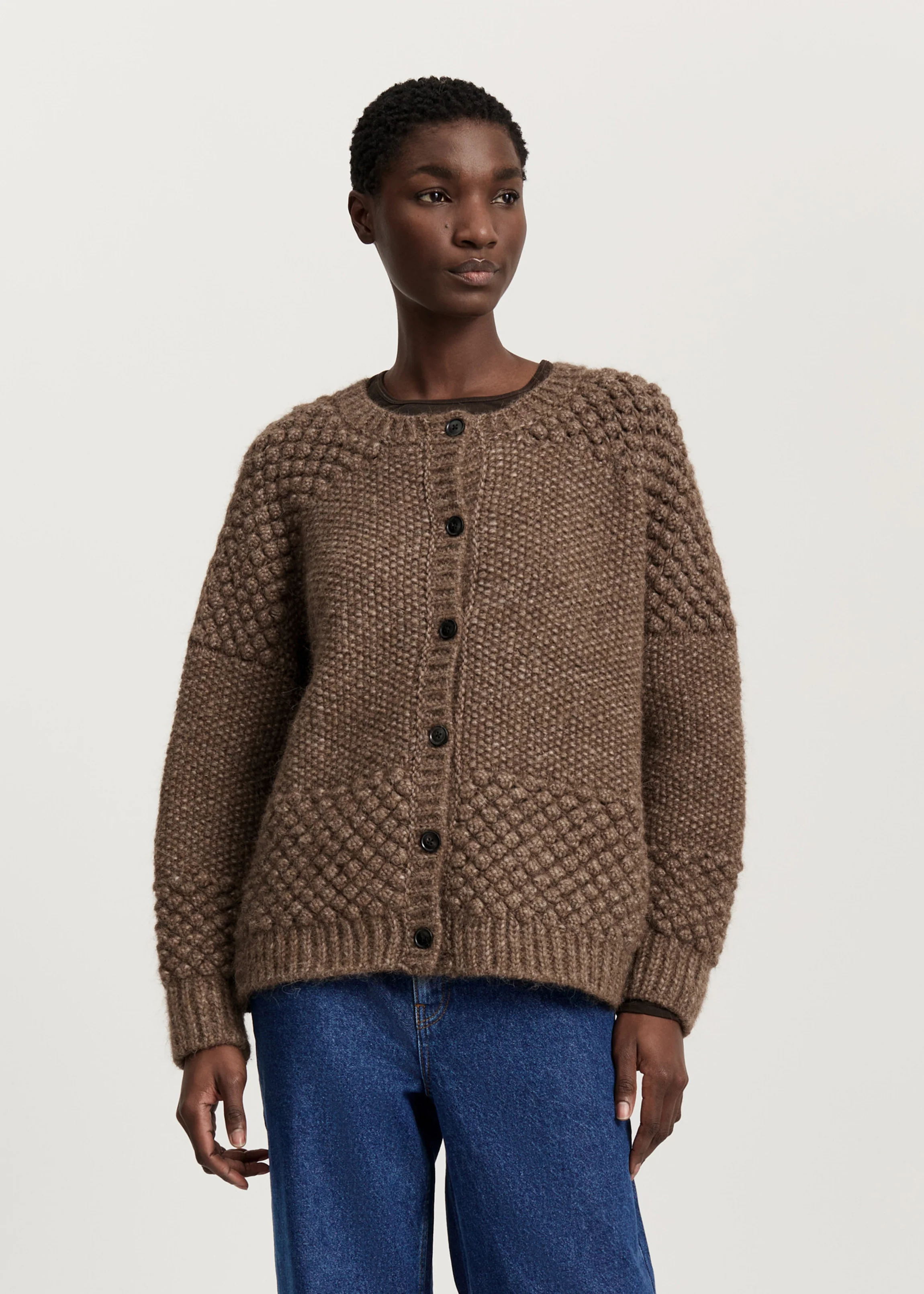 Sierra cardigan – llama wool | Pure Brownie - Image 4