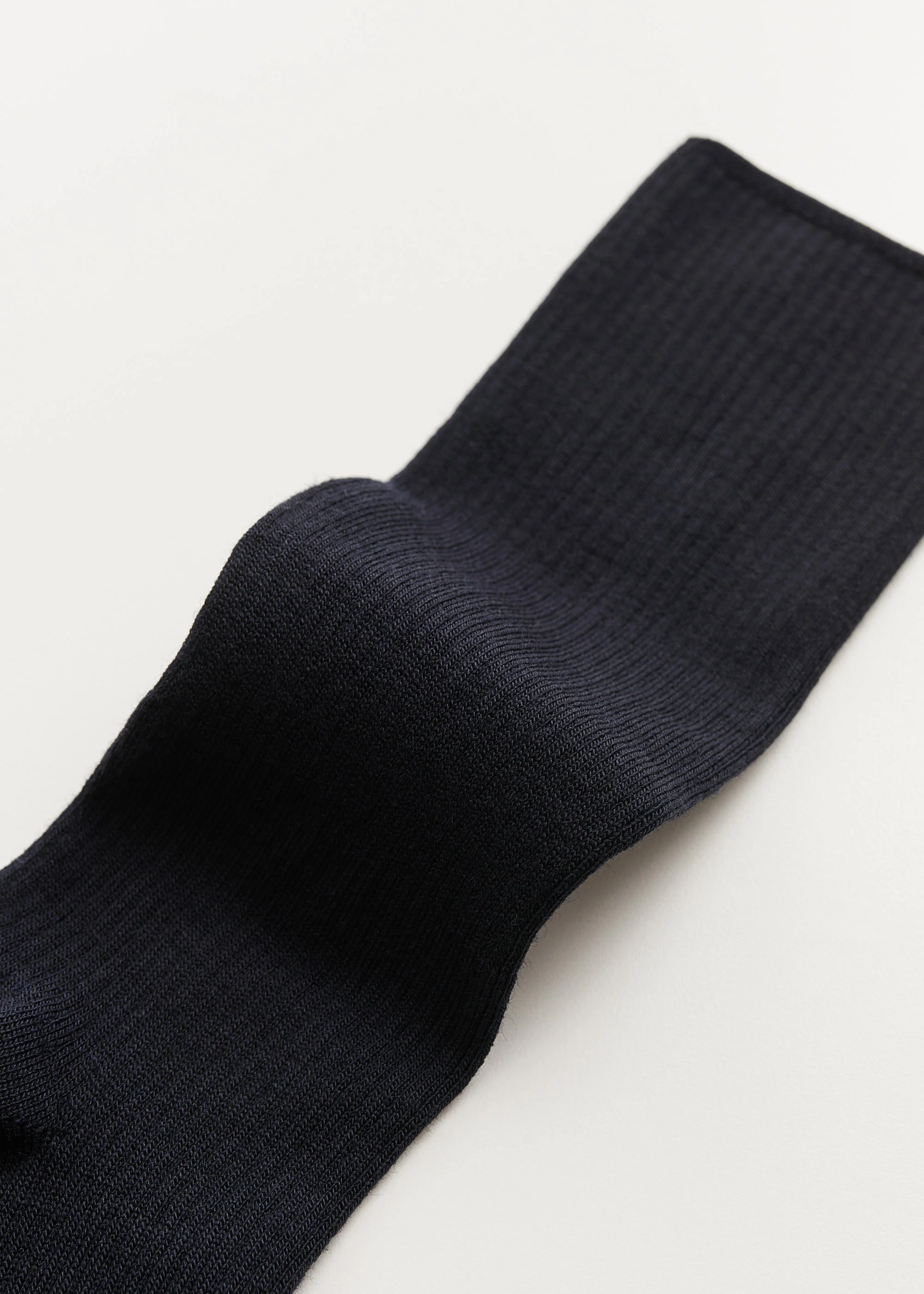Wool rib socks | Navy - Image 3
